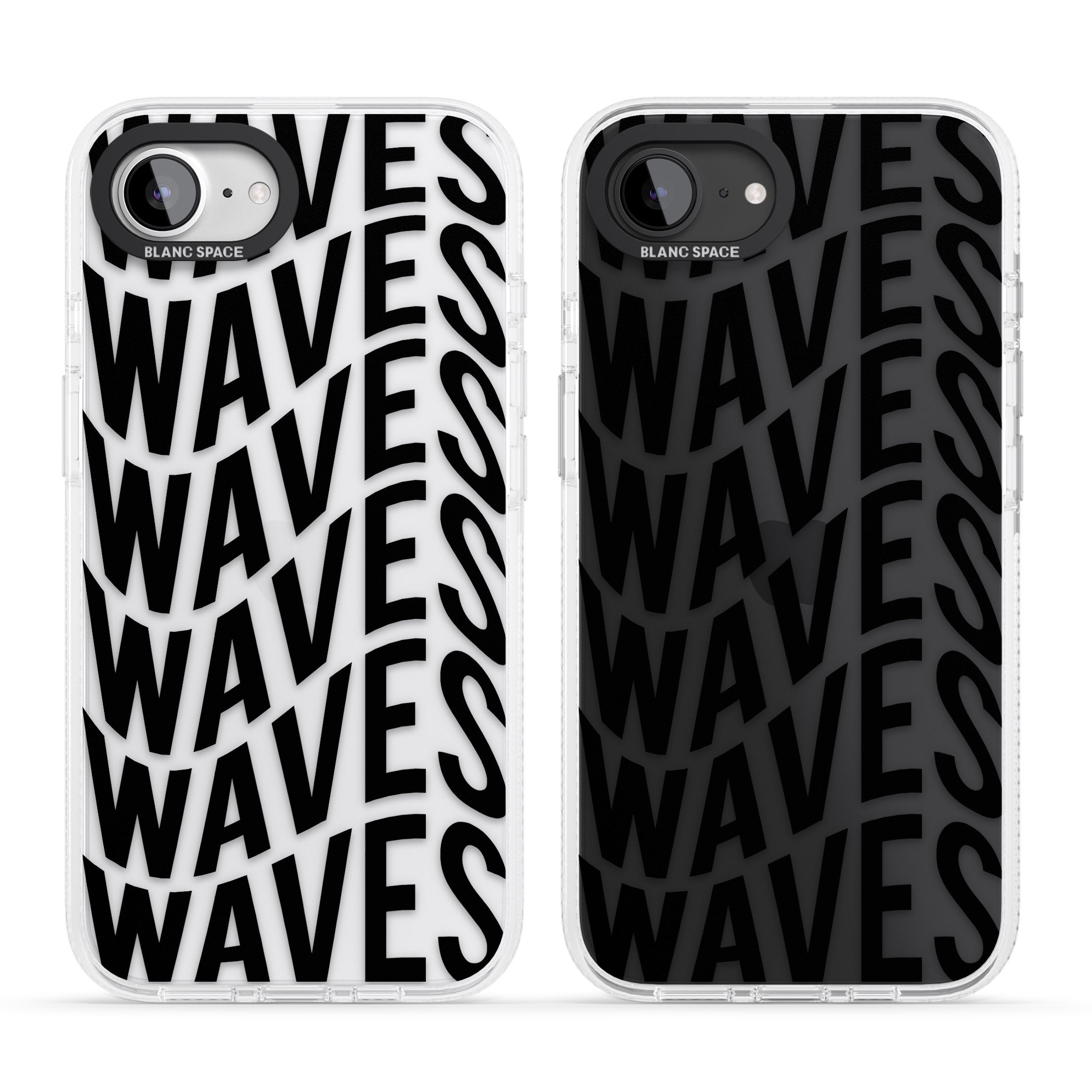 WAVES iPhone 16e Clear Case Impact Air - Blanc Space