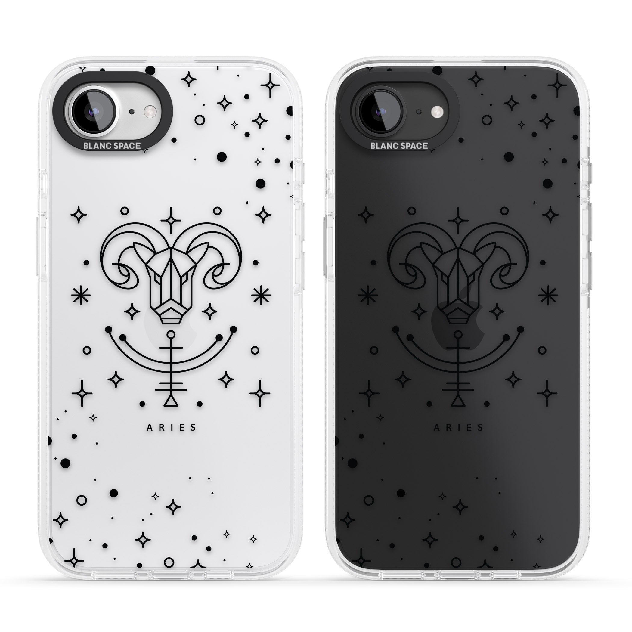 Aries Emblem - Transparent Design iPhone 16e Clear Case Impact Air - Blanc Space