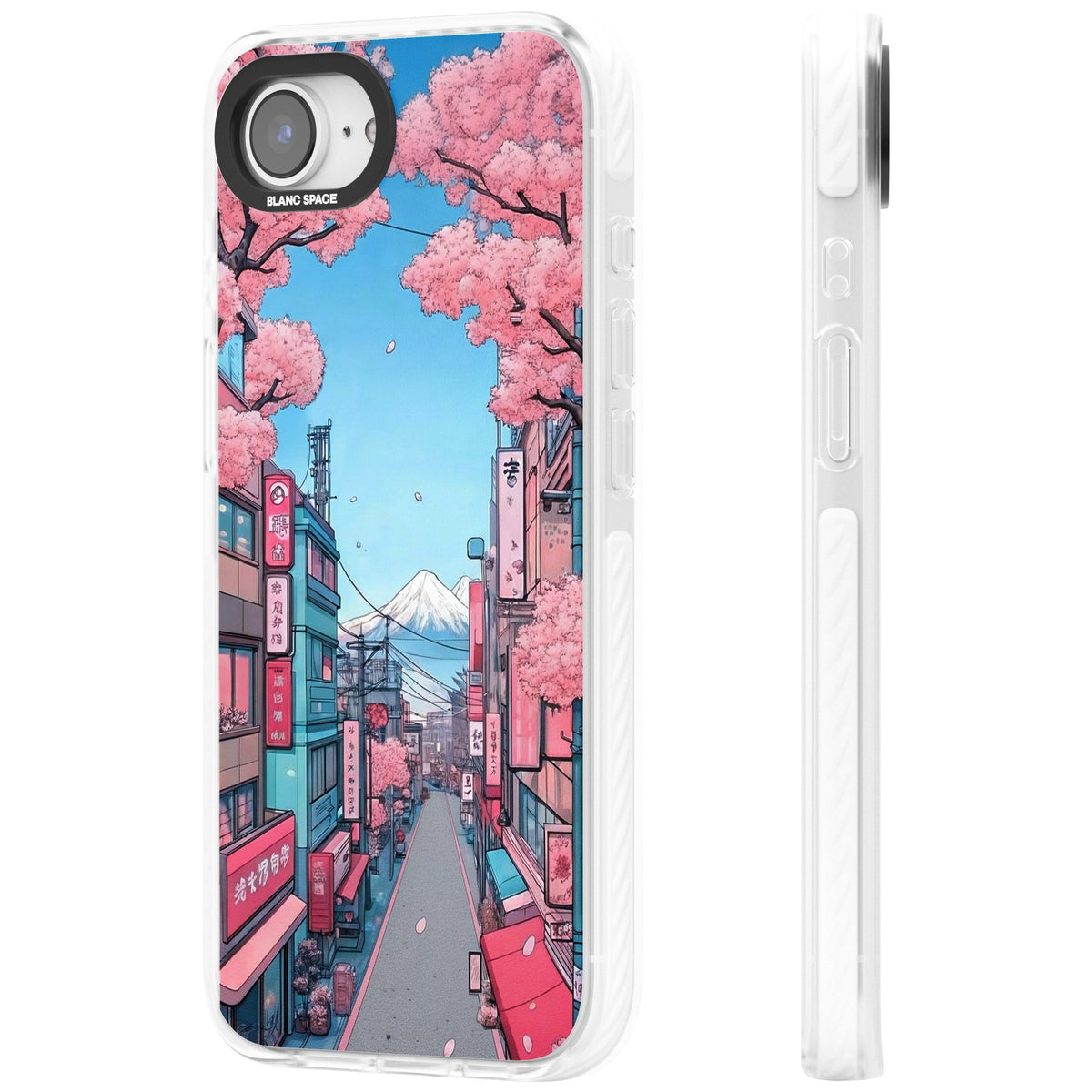 Sakura Lane iPhone 16e / iPhone 17e Impact Clear Phone Case side