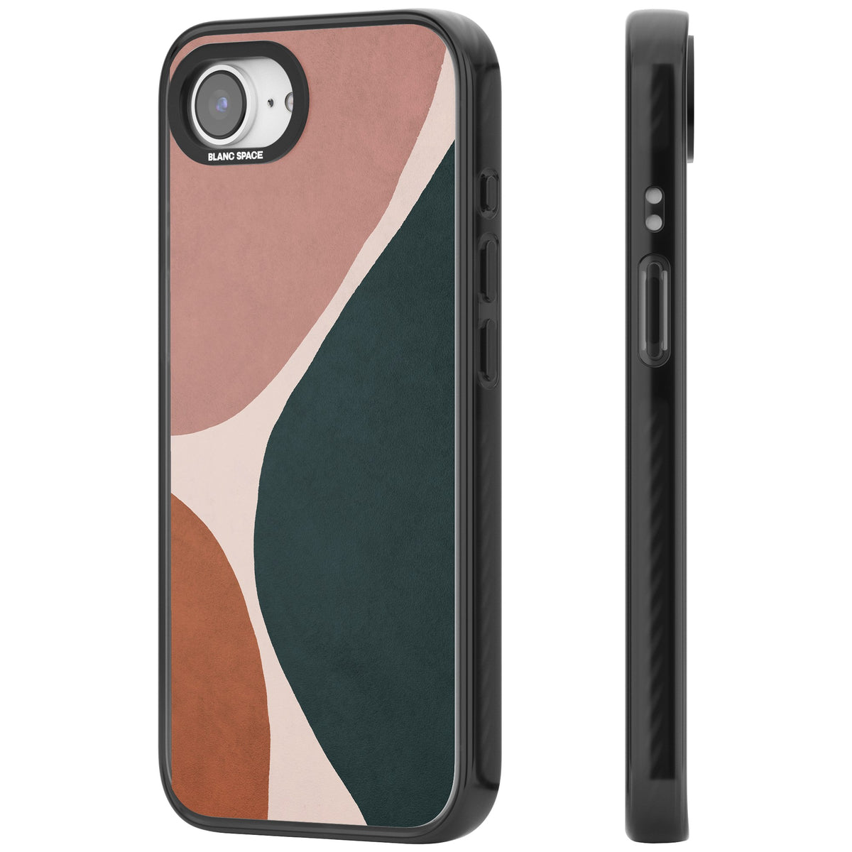 Lush Abstract iPhone 16e / iPhone 17e Impact Black Phone Case side