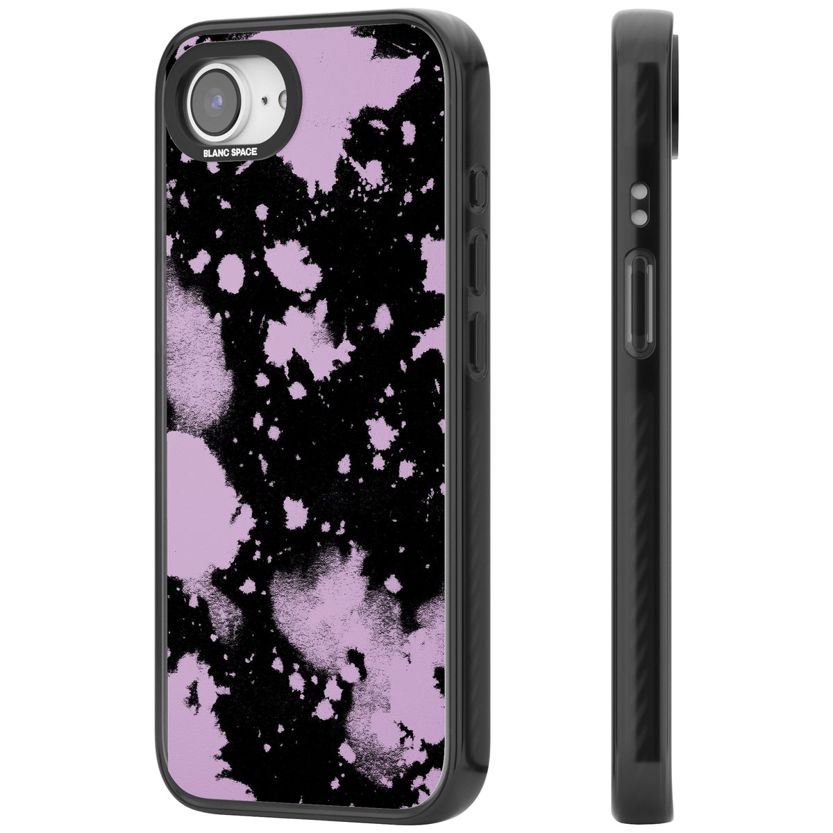 Pink Acid iPhone 16e / iPhone 17e Impact Black Phone Case side