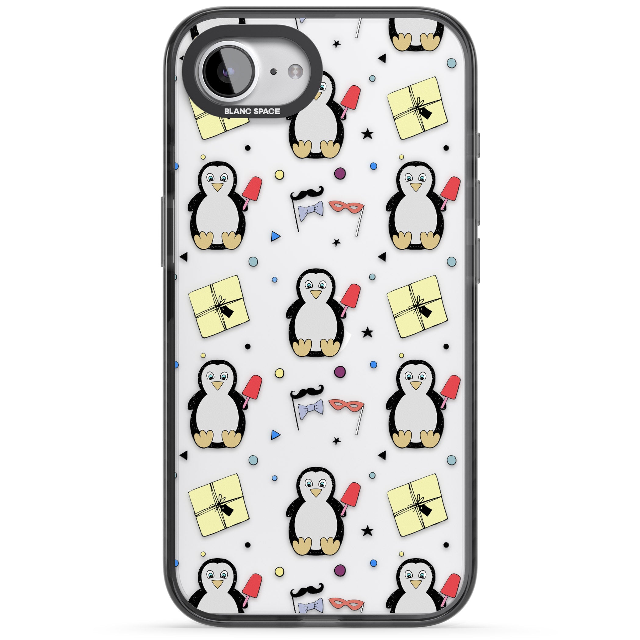 Cute Penguin Pattern Clear