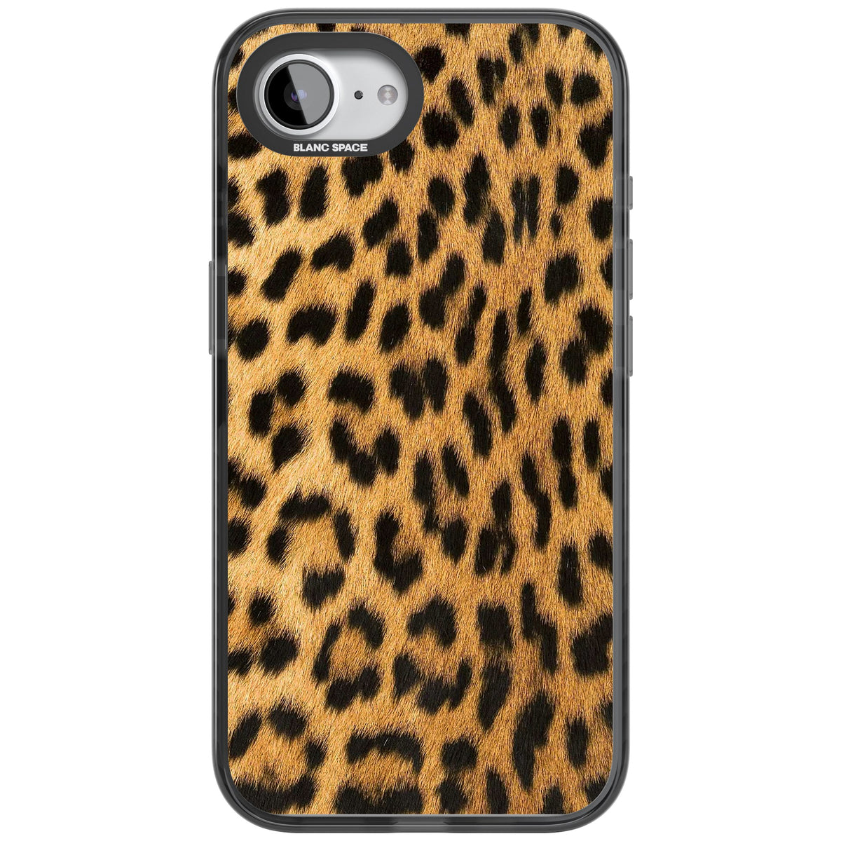 Savannah Leopard iPhone 16e / iPhone 17e Impact Black Phone Case front