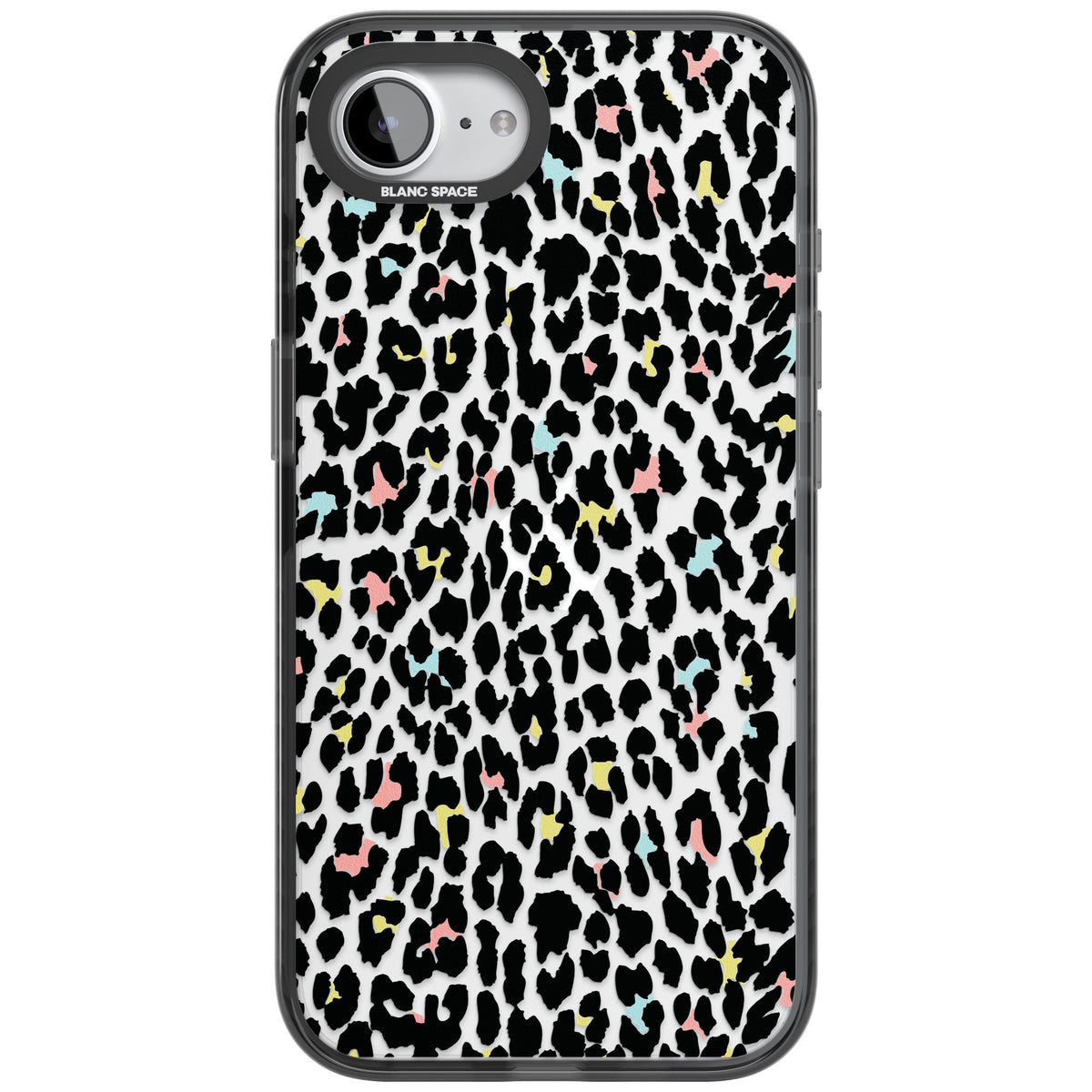 Sugar Leopard iPhone 16e / iPhone 17e Impact Black Phone Case front