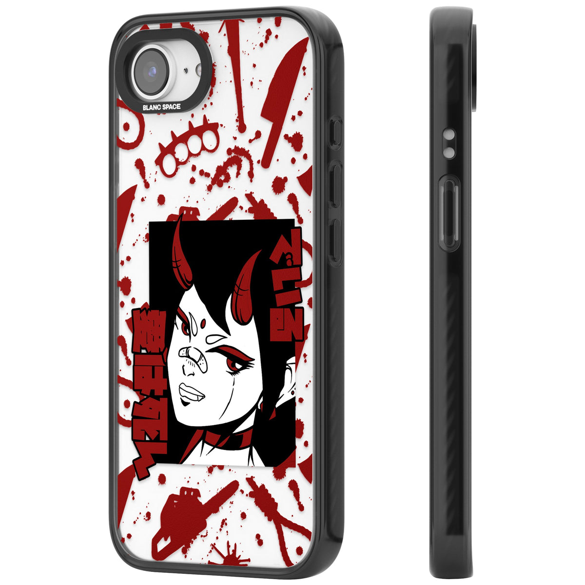 She's a Devil iPhone 16e / iPhone 17e Impact Black Phone Case side