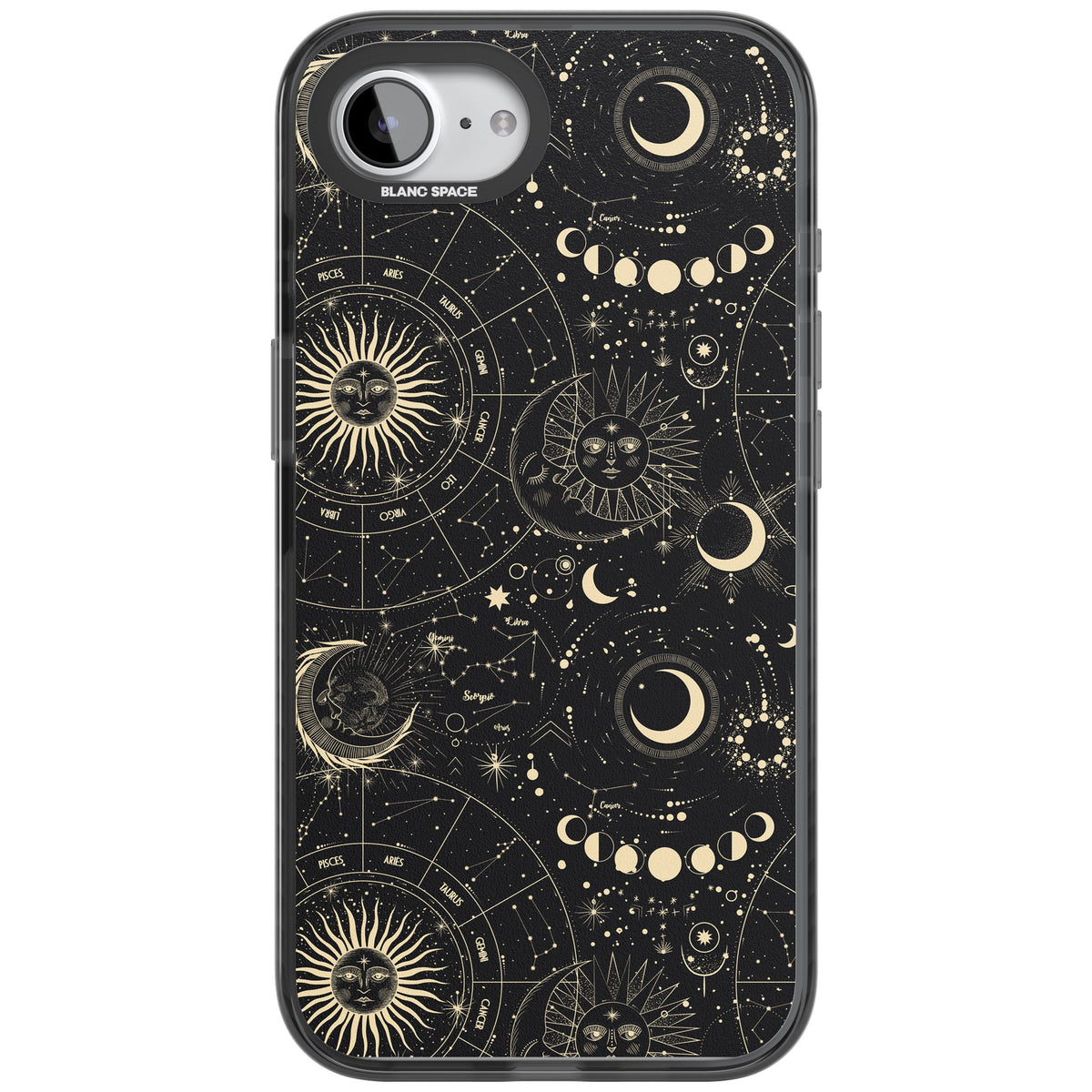 Celestial Cipher iPhone 16e / iPhone 17e Impact Black Phone Case front