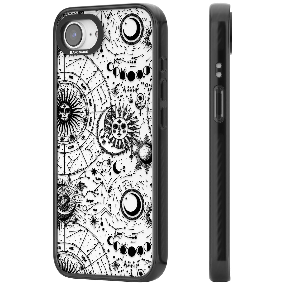 Astral Mystic iPhone 16e / iPhone 17e Impact Black Phone Case side