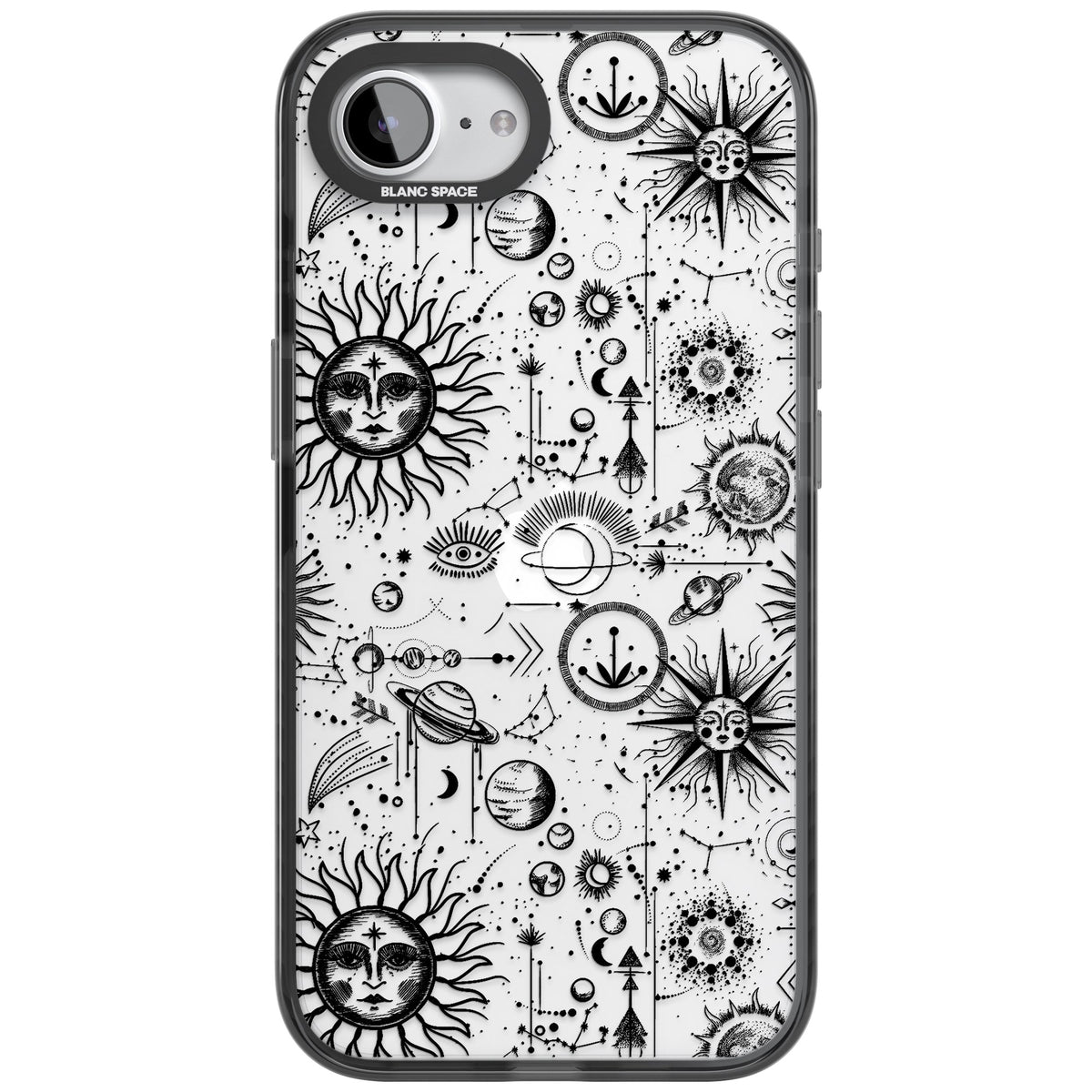 Cosmic Cartography iPhone 16e / iPhone 17e Impact Black Phone Case front