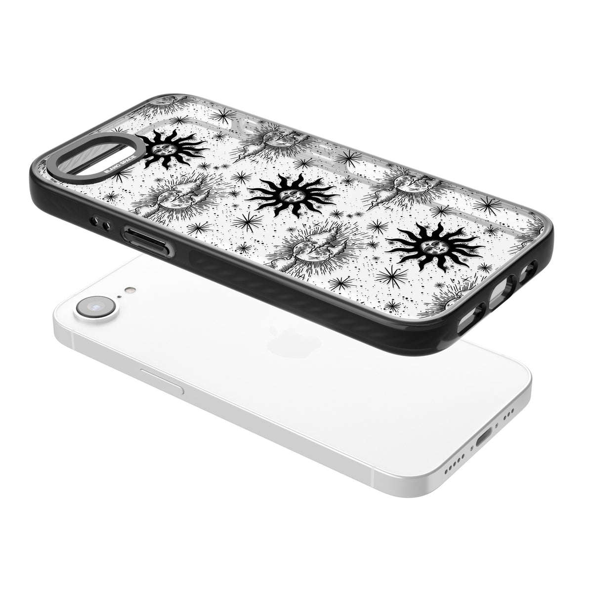 MERGE iPhone 16e / iPhone 17e Impact Black Phone Case angled