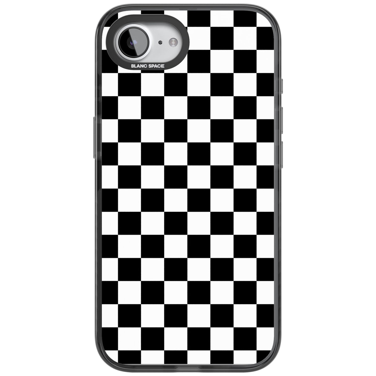 Checkerboard iPhone 16e / iPhone 17e Impact Black Phone Case front