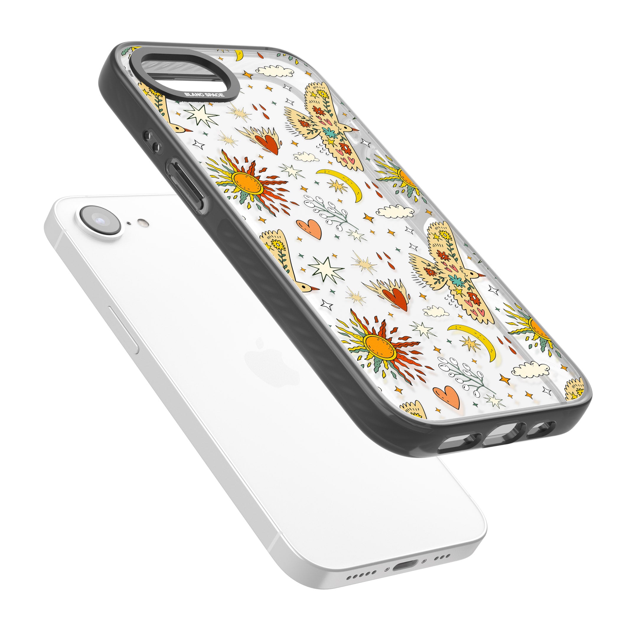 Boho Celestial Floral Bird Sun