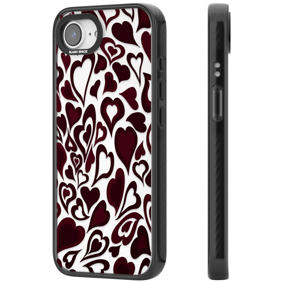 Amour iPhone 16e / iPhone 17e Impact Black Phone Case side