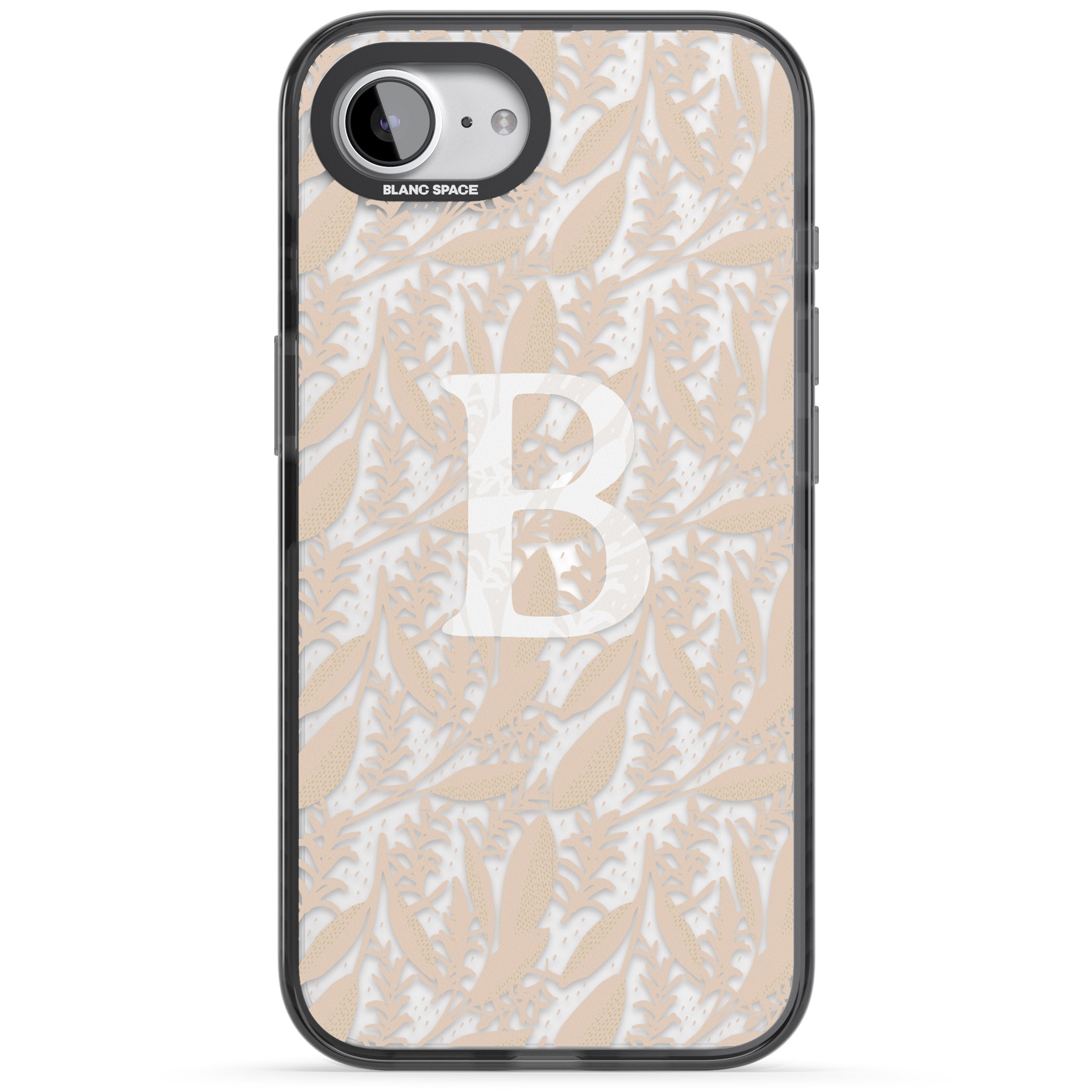 Personalised Monogram Subtle Abstract Floral