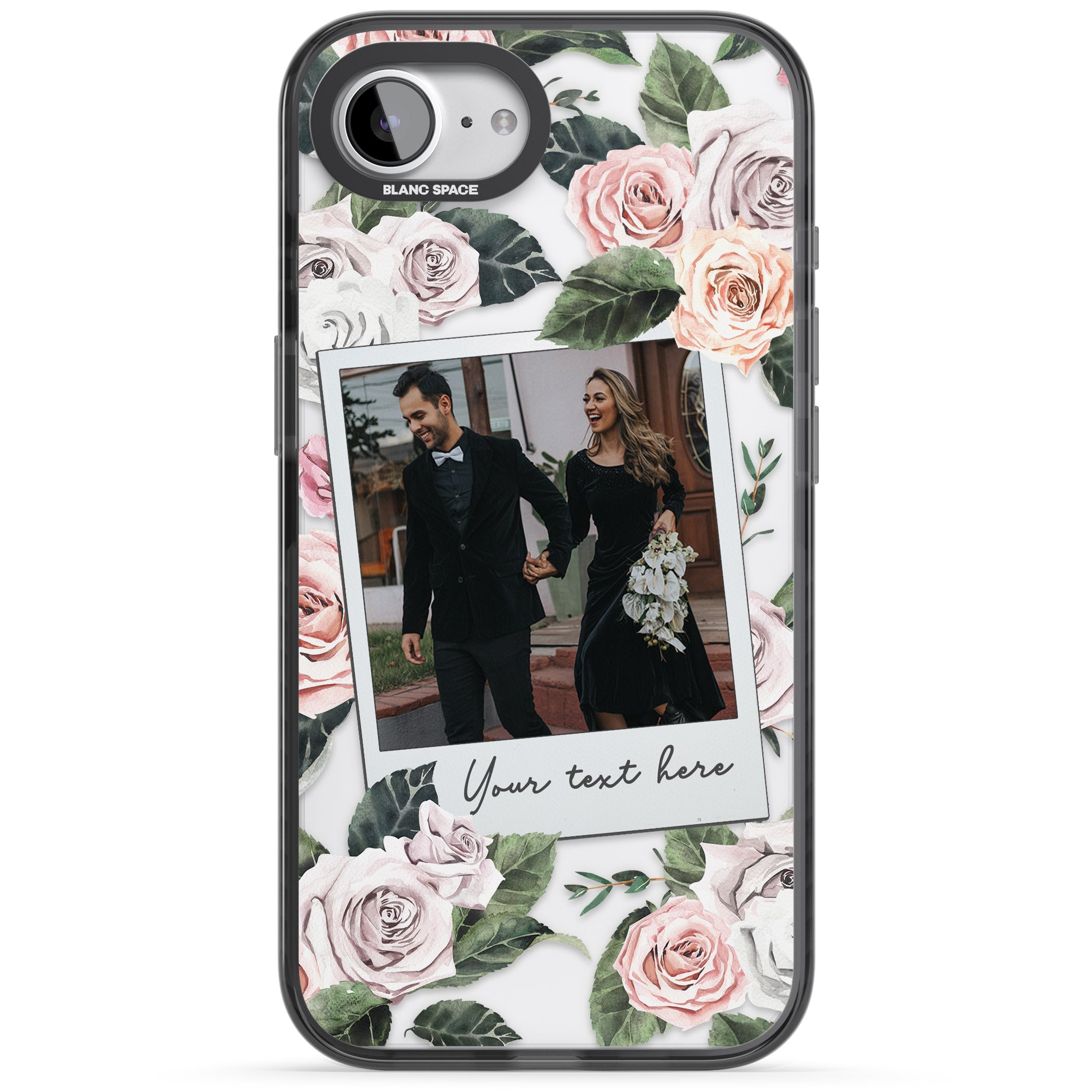 Personalised Floral Instant Camera Photo