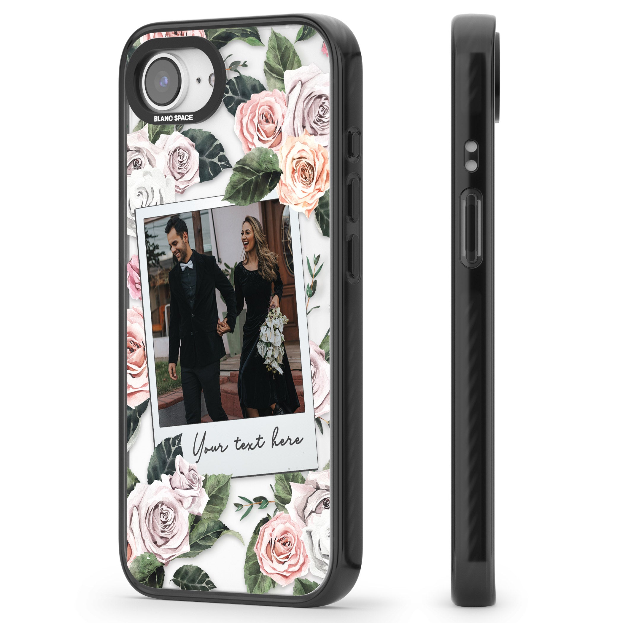 Personalised Floral Instant Camera Photo