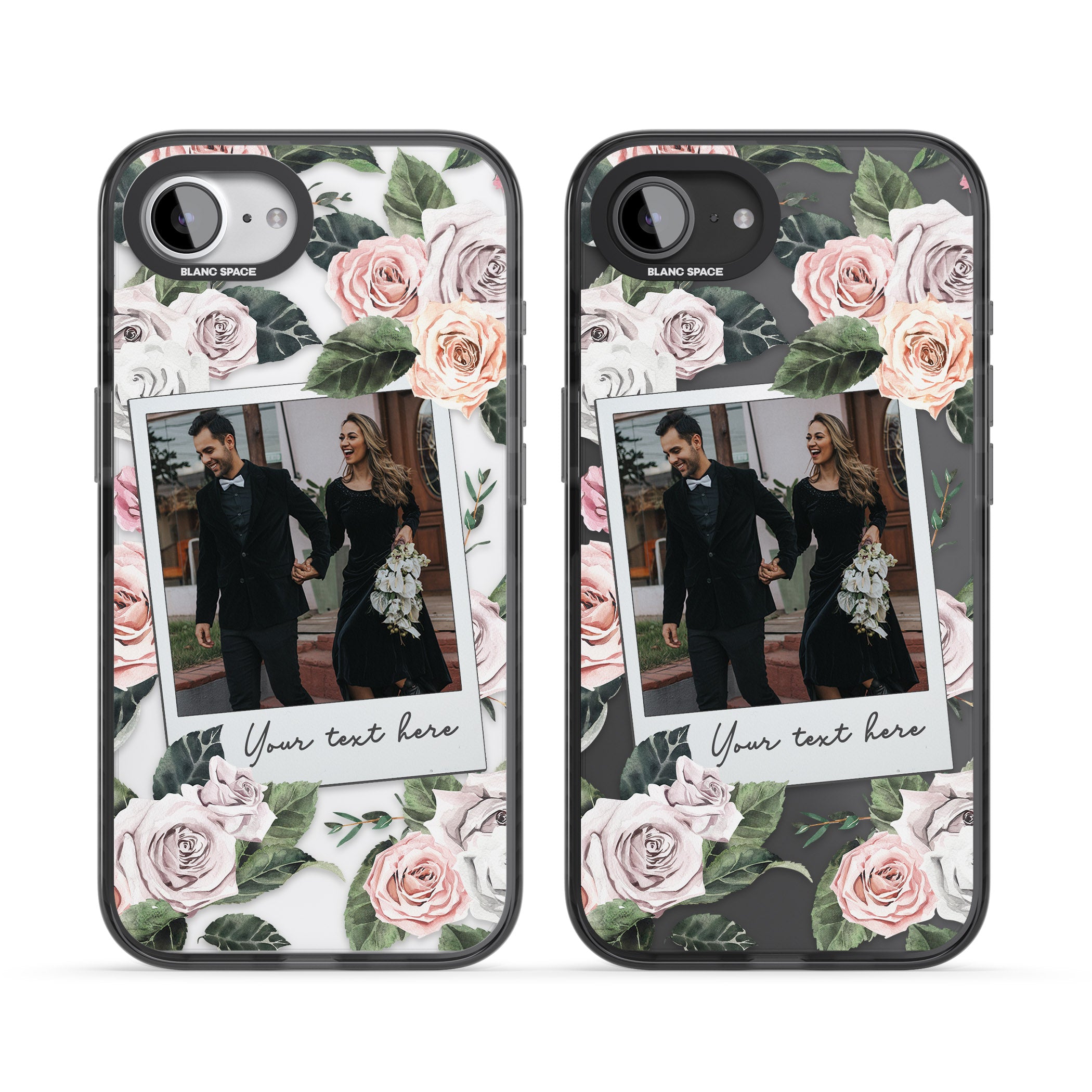 Personalised Floral Instant Camera Photo