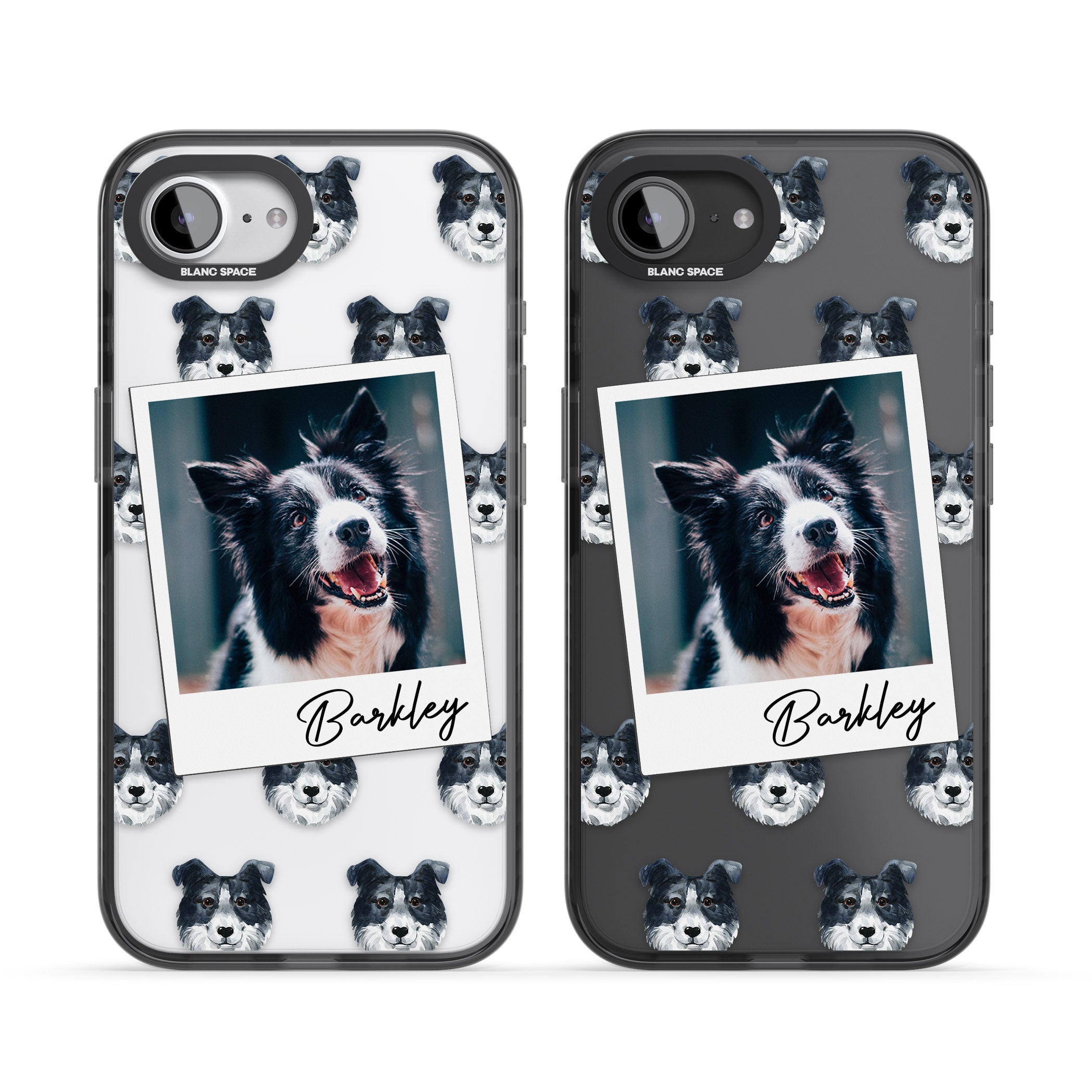 Personalised Border Collie Instant Camera Photo