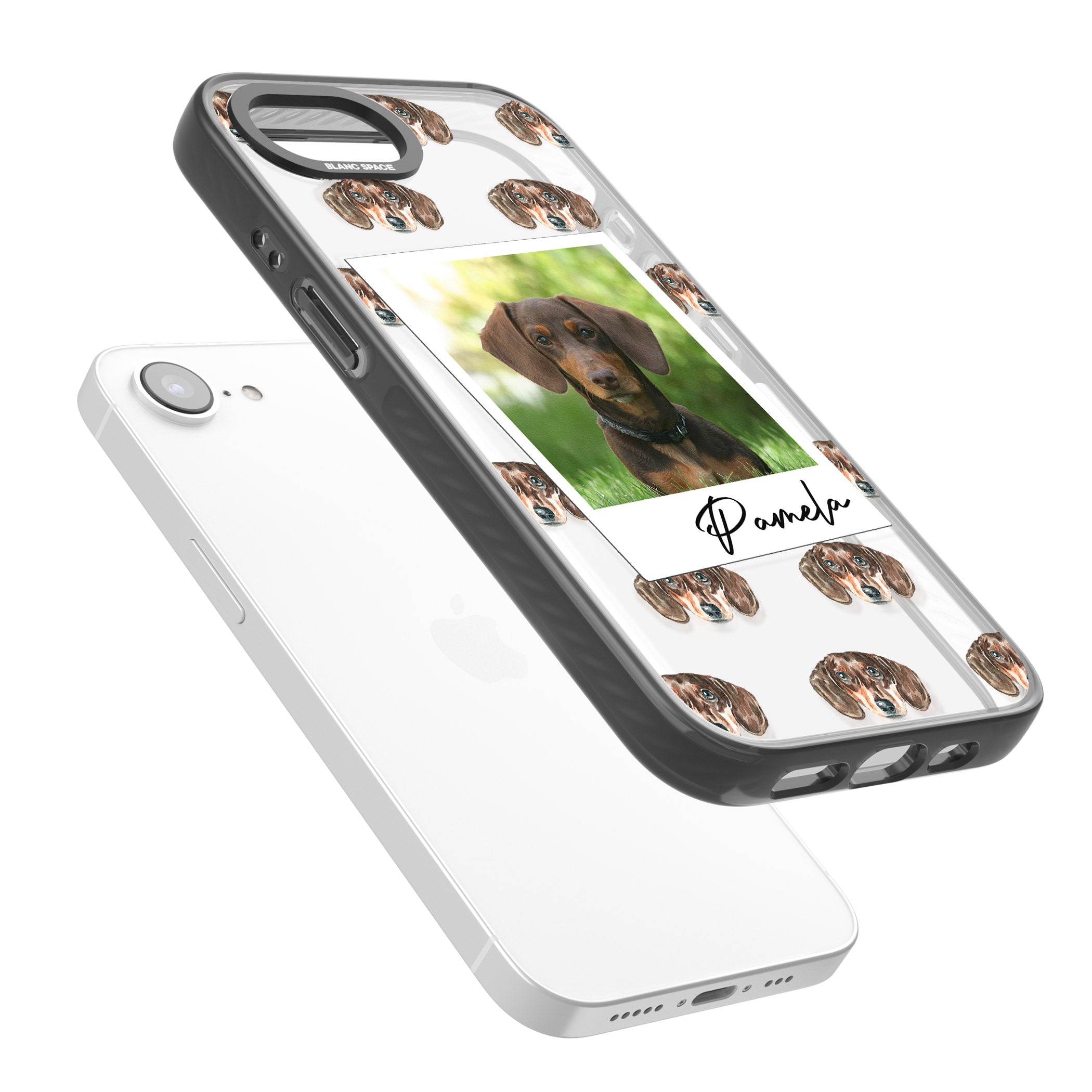 Personalised Brown Dachshund Instant Camera Photo