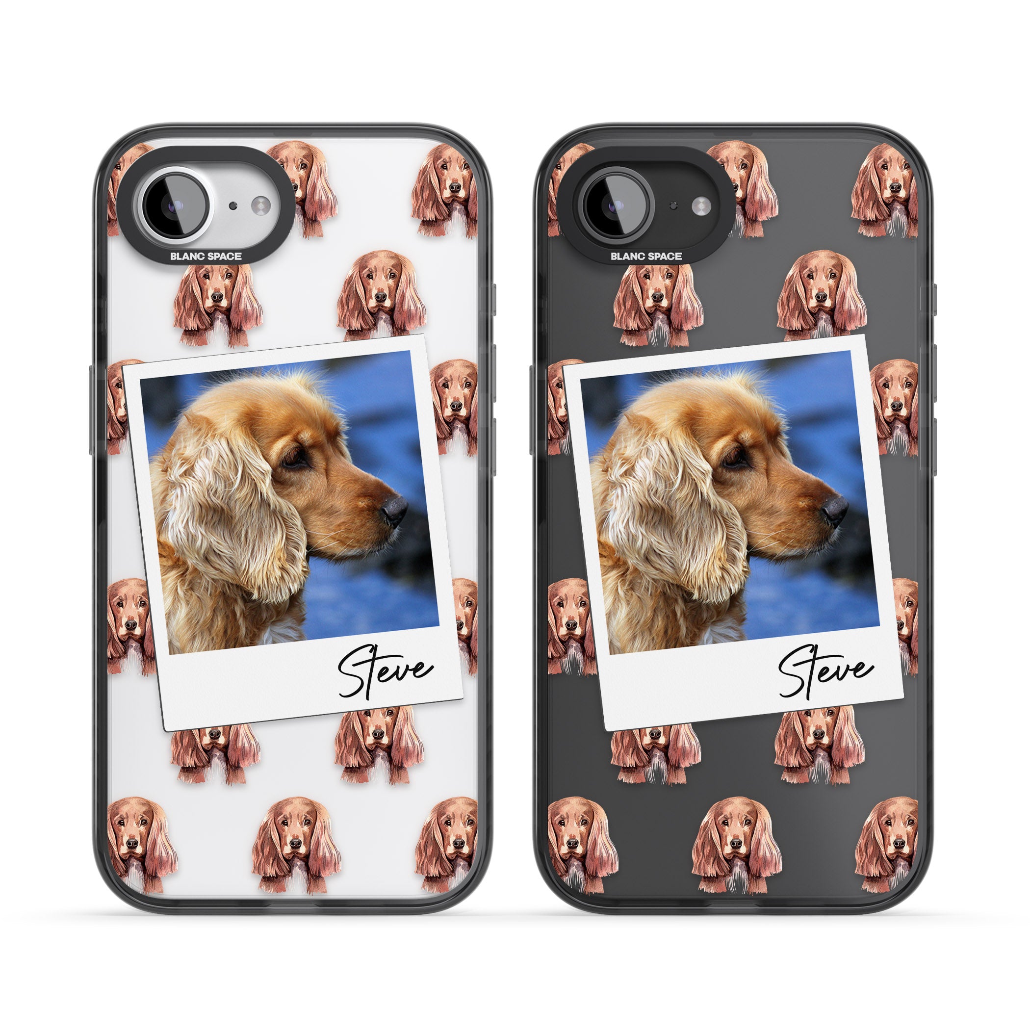 Personalised Cocker Spaniel Instant Camera Photo