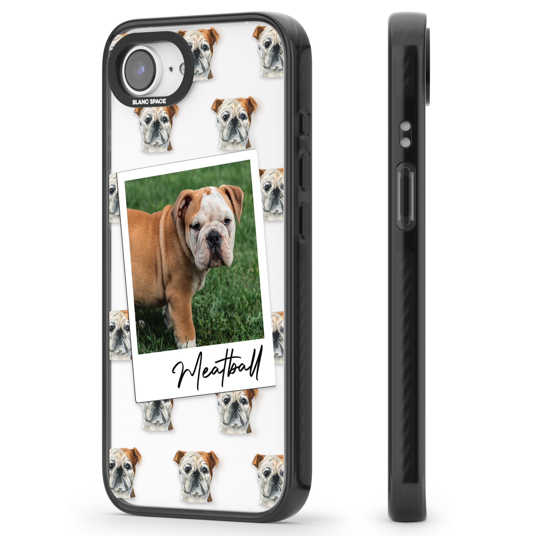 Personalised English Bulldog Instant Camera Photo