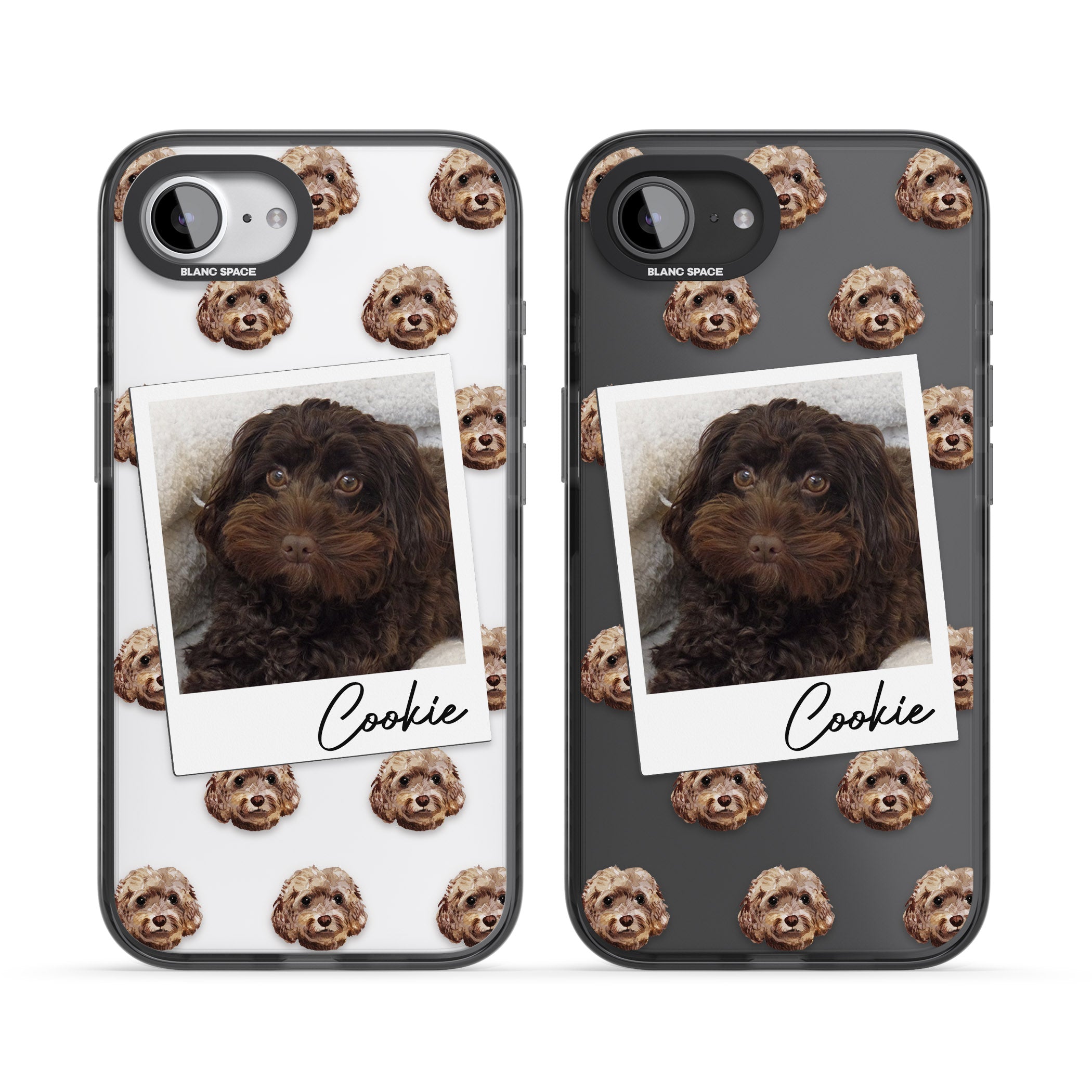 Personalised Brown Cockapoo Instant Camera Photo