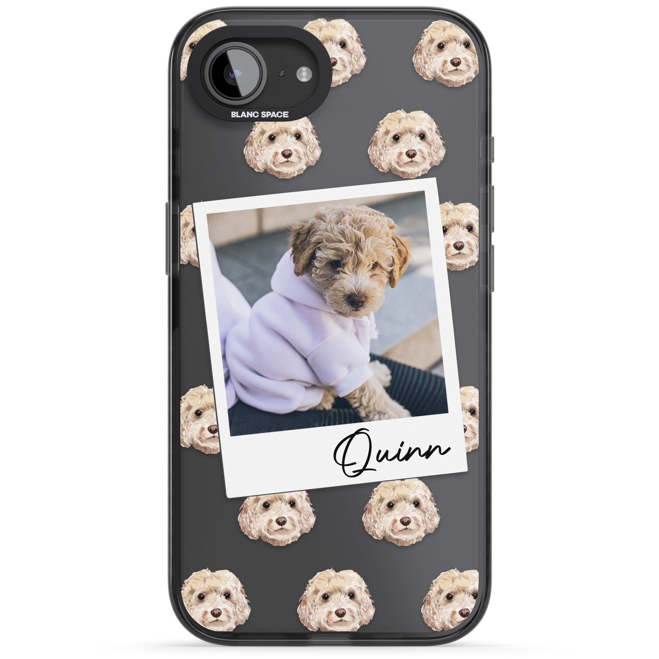 Personalised Cream Cockapoo Instant Camera Photo
