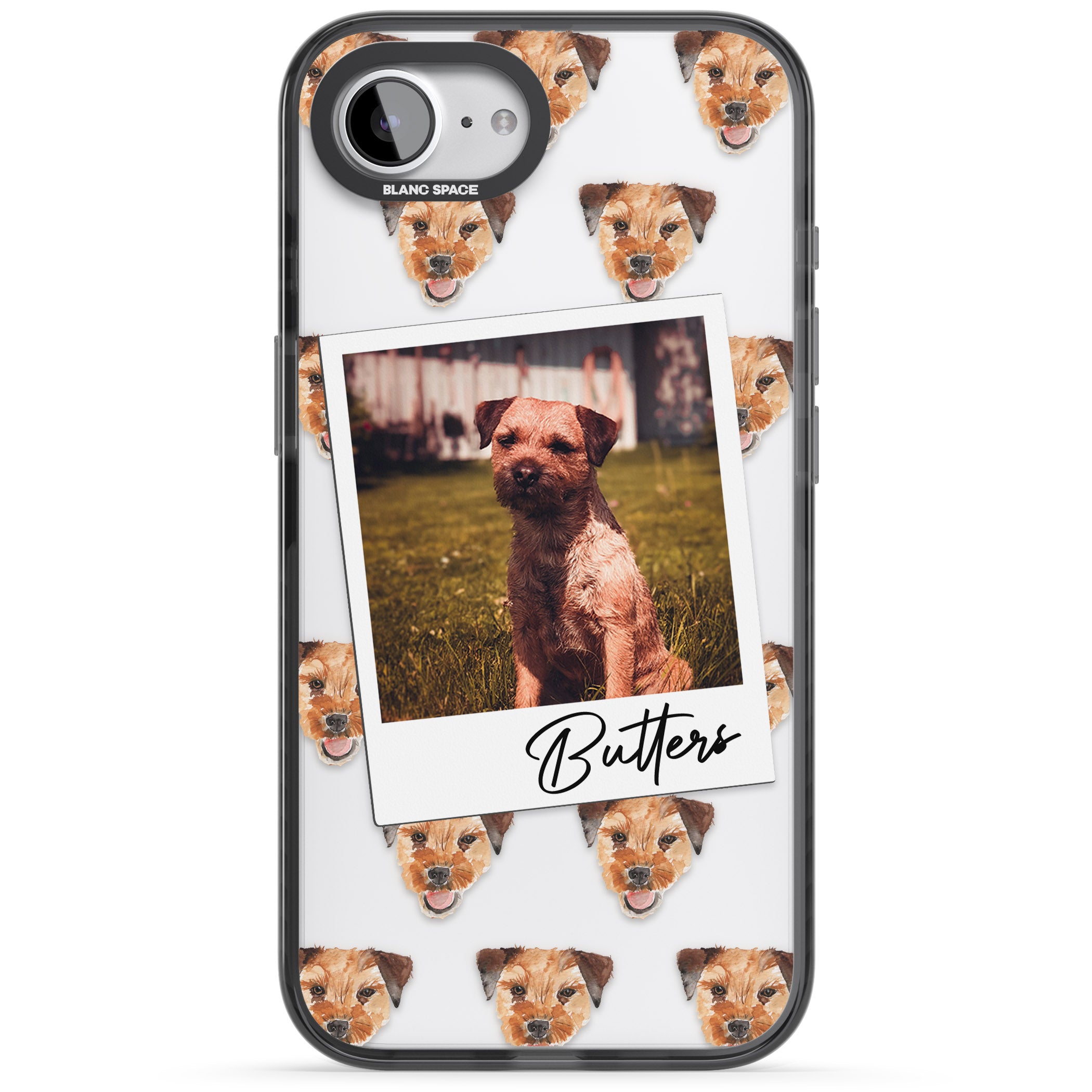 Personalised Border Terrier Instant Camera Photo
