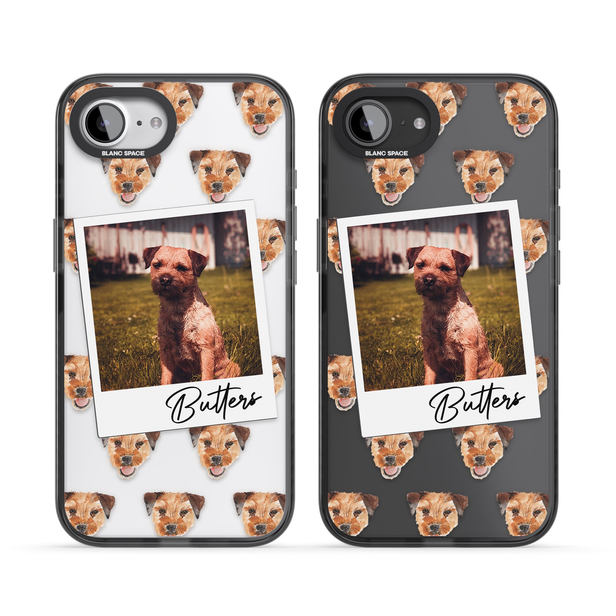 Personalised Border Terrier Instant Camera Photo