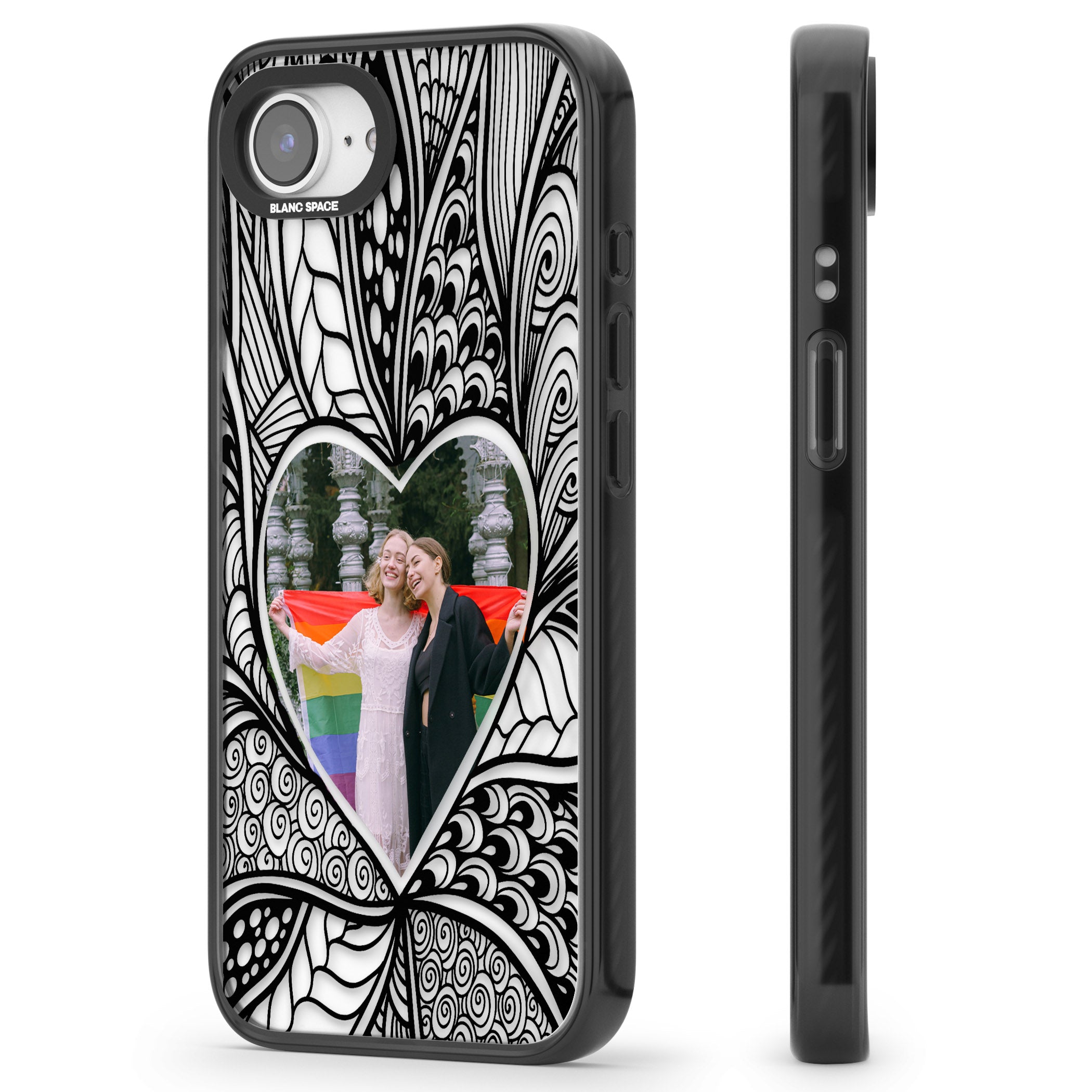 Personalised Henna Heart Photo Case