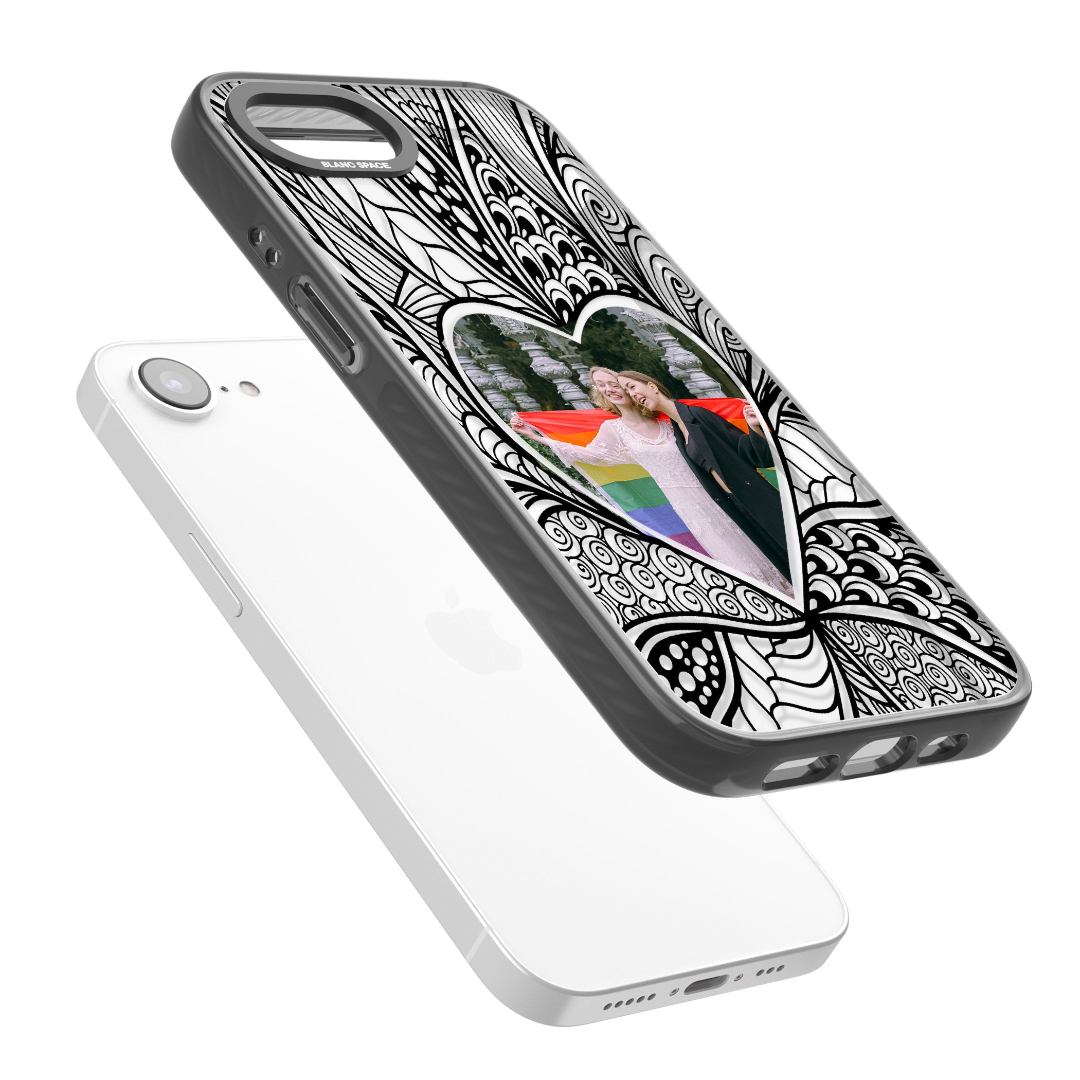 Personalised Henna Heart Photo Case