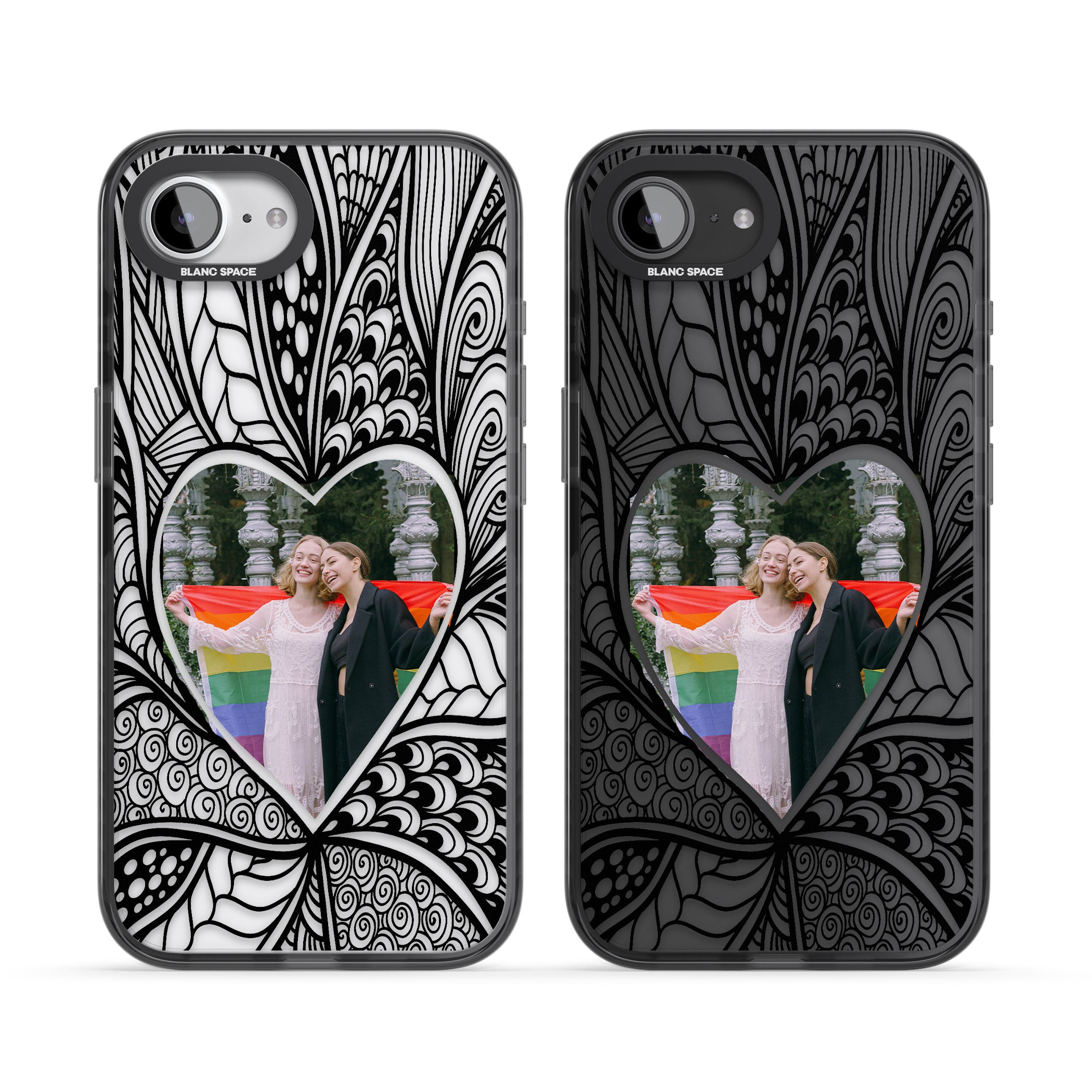 Personalised Henna Heart Photo Case