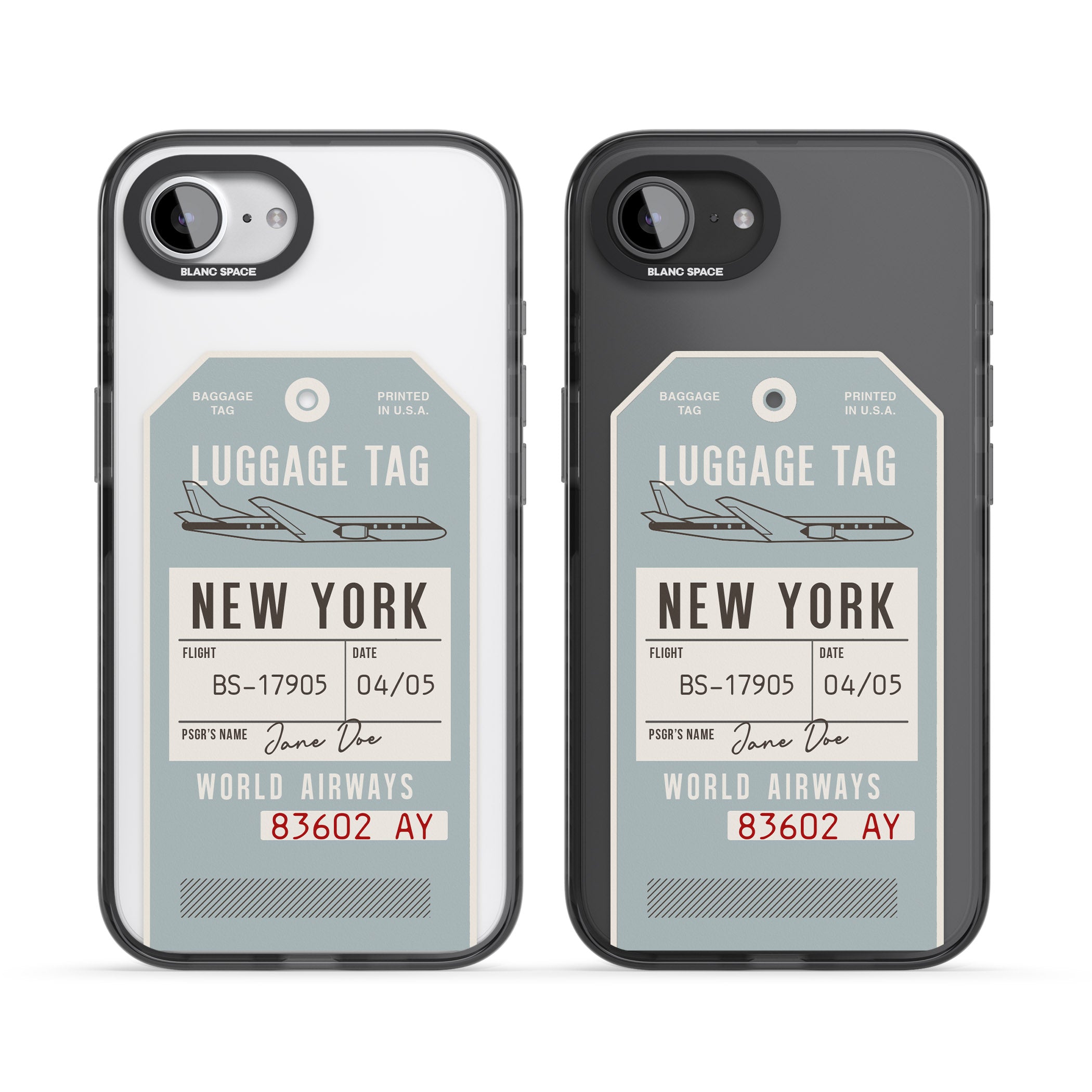 Personalised Vintage Usa Luggage Tag