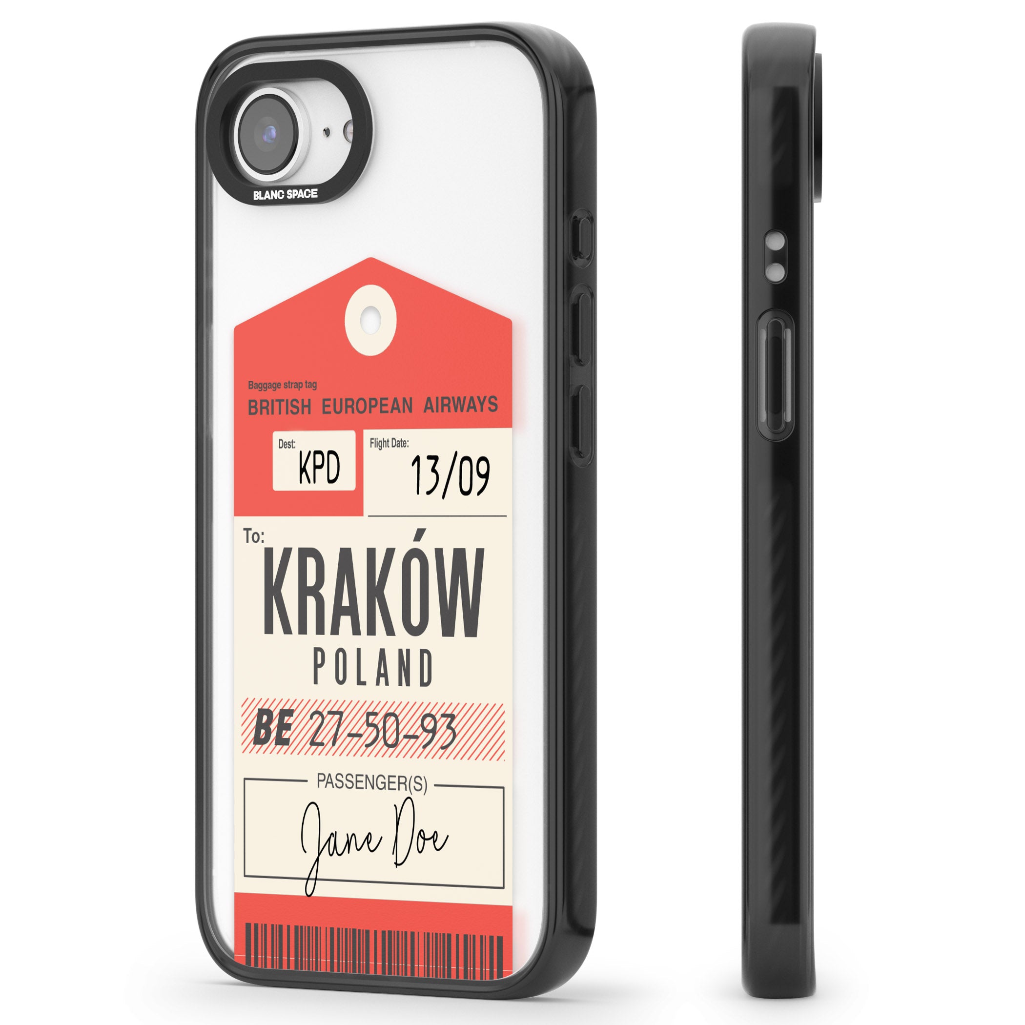 Personalised Vintage Bea Luggage Tag