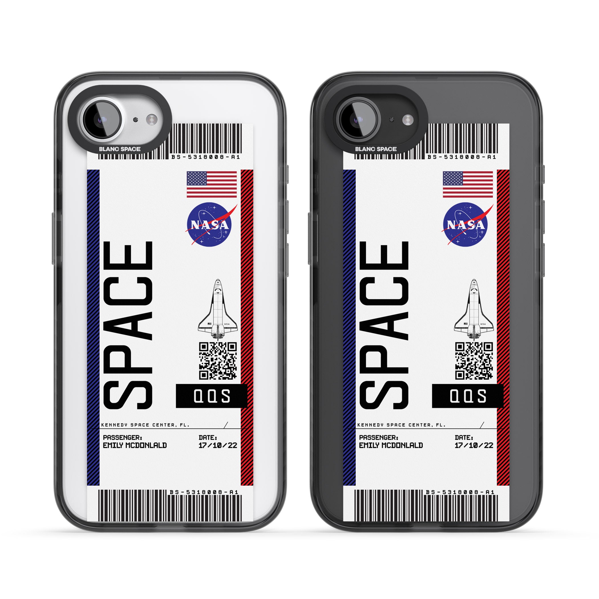 Personalised Nasa Boarding Pass (Light)