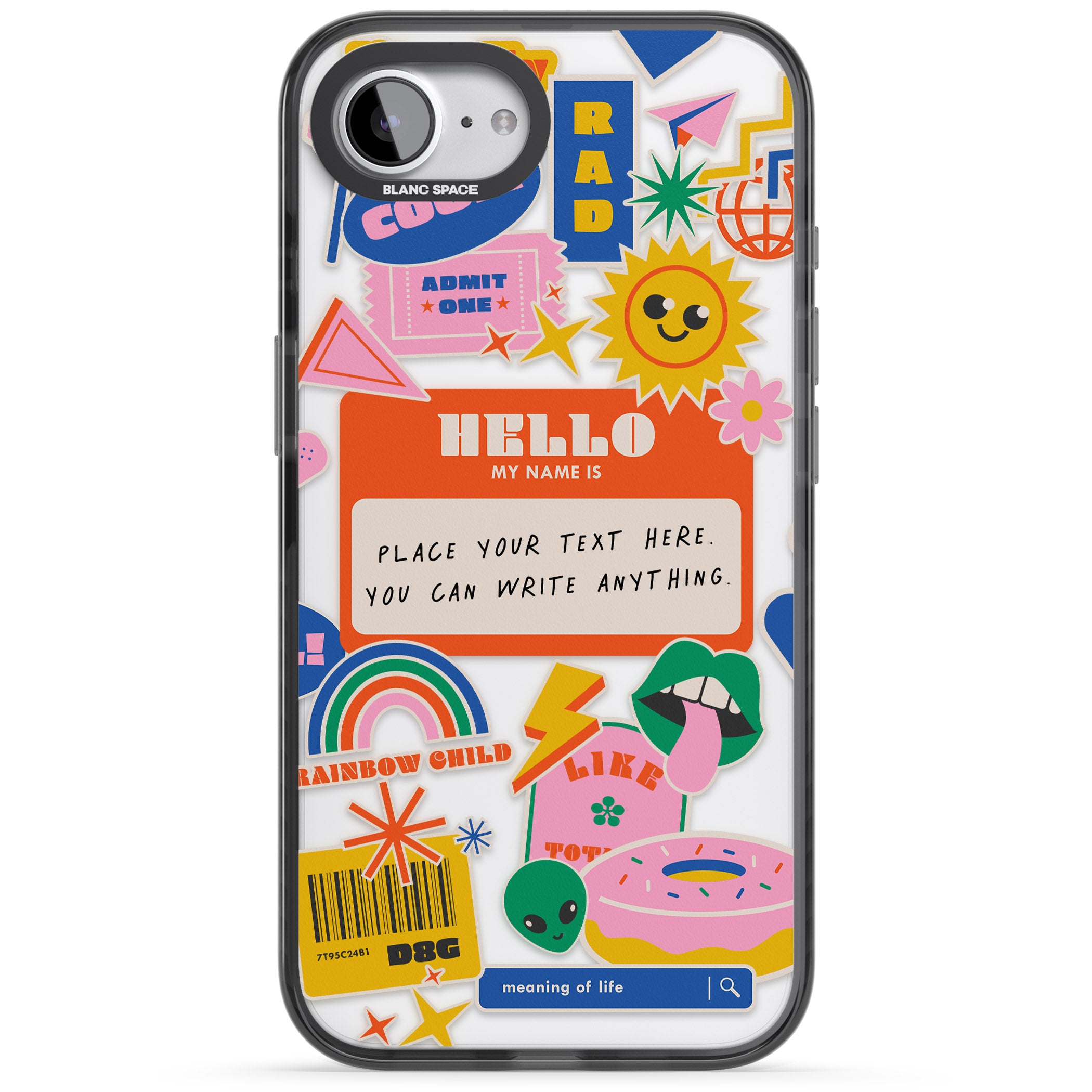 Personalised Retro Vibes Sticker