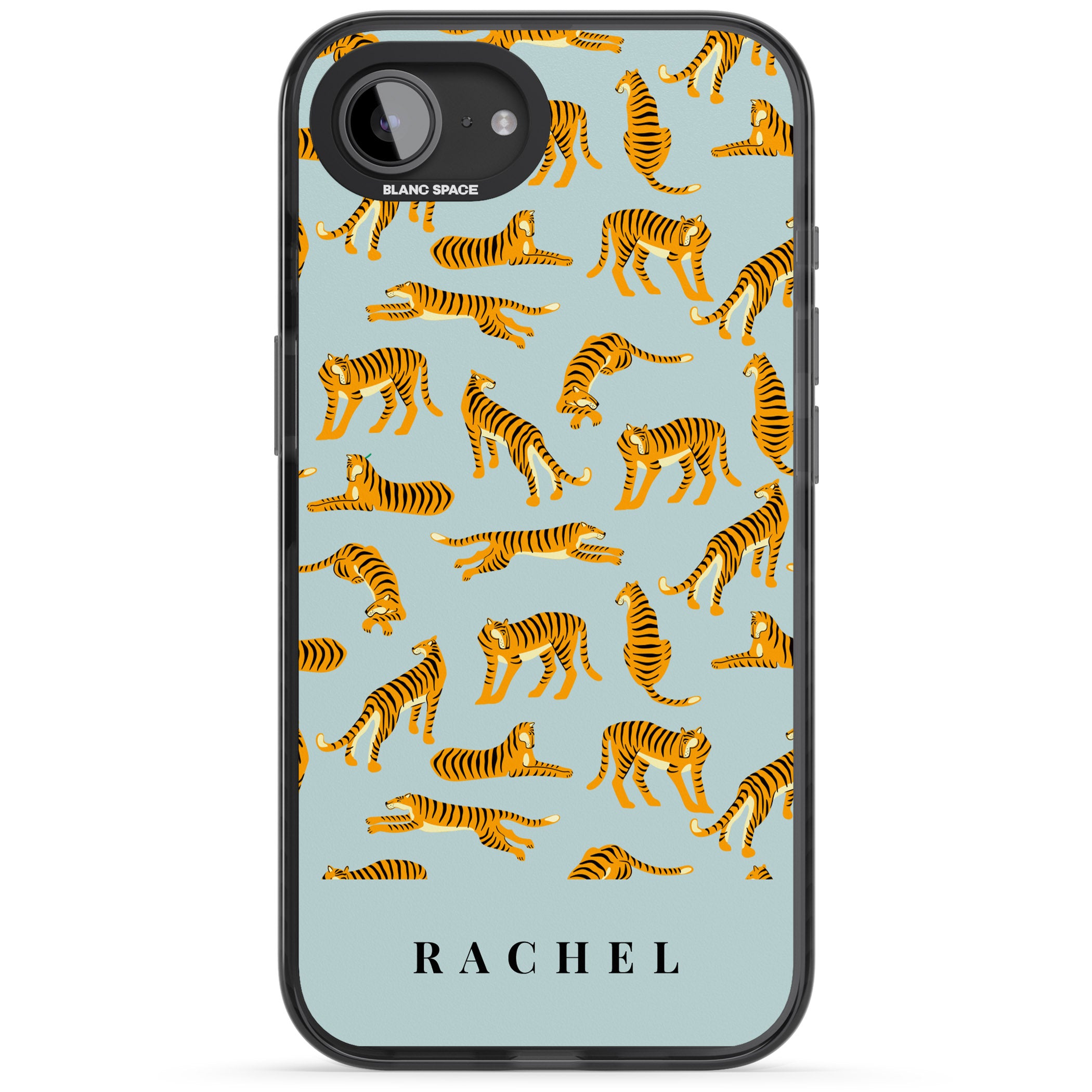 Personalised Turquoise Tiger Pattern