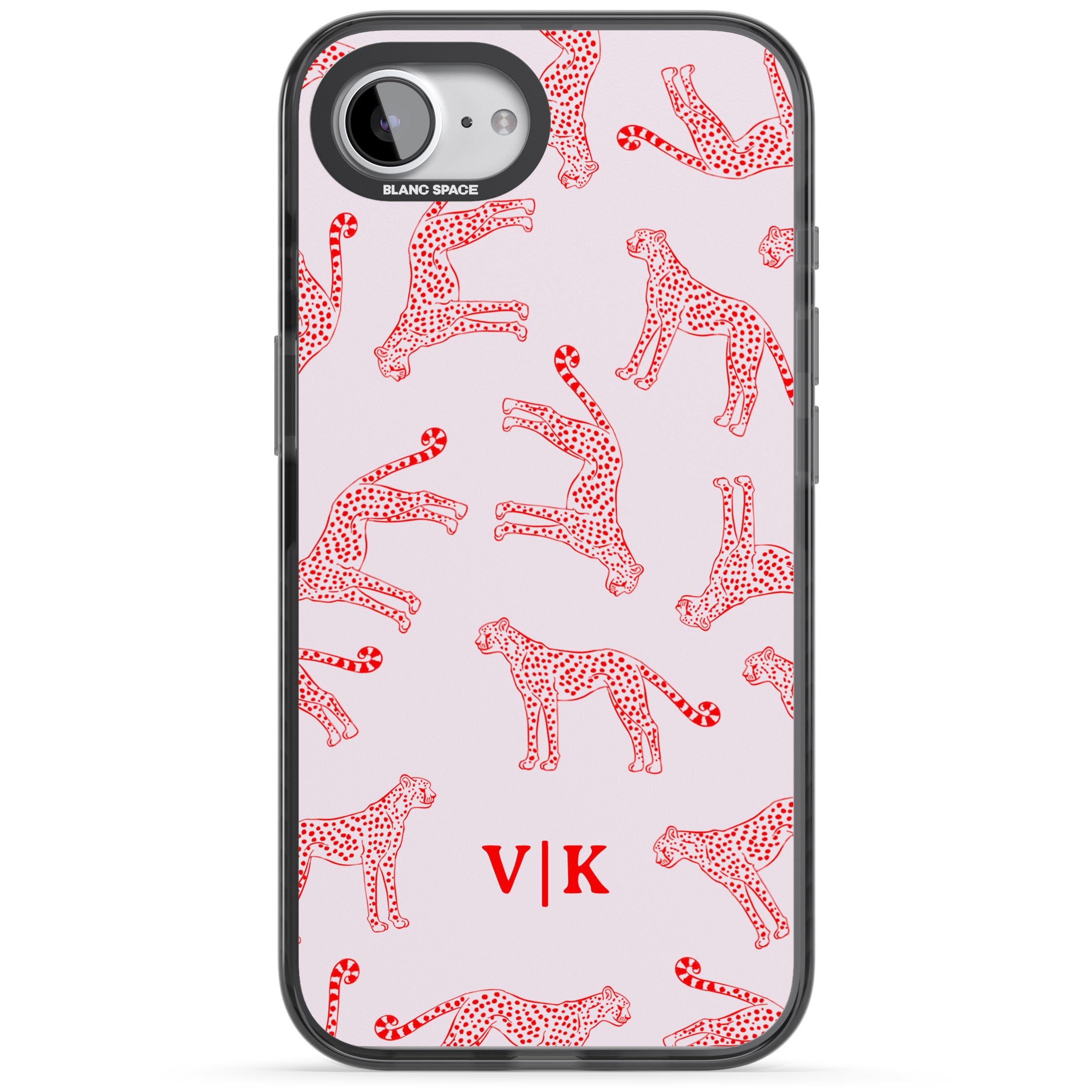 Personalised Red & Pink Cheetah
