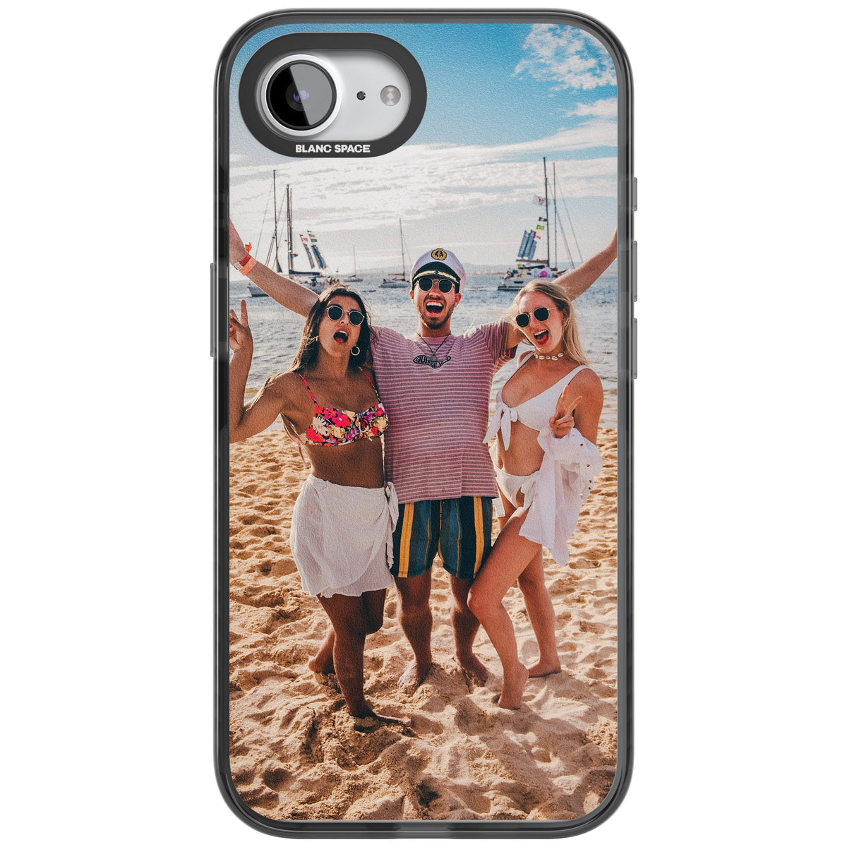 Personalised Photo iPhone 16e / iPhone 17e Impact Black Phone Case front