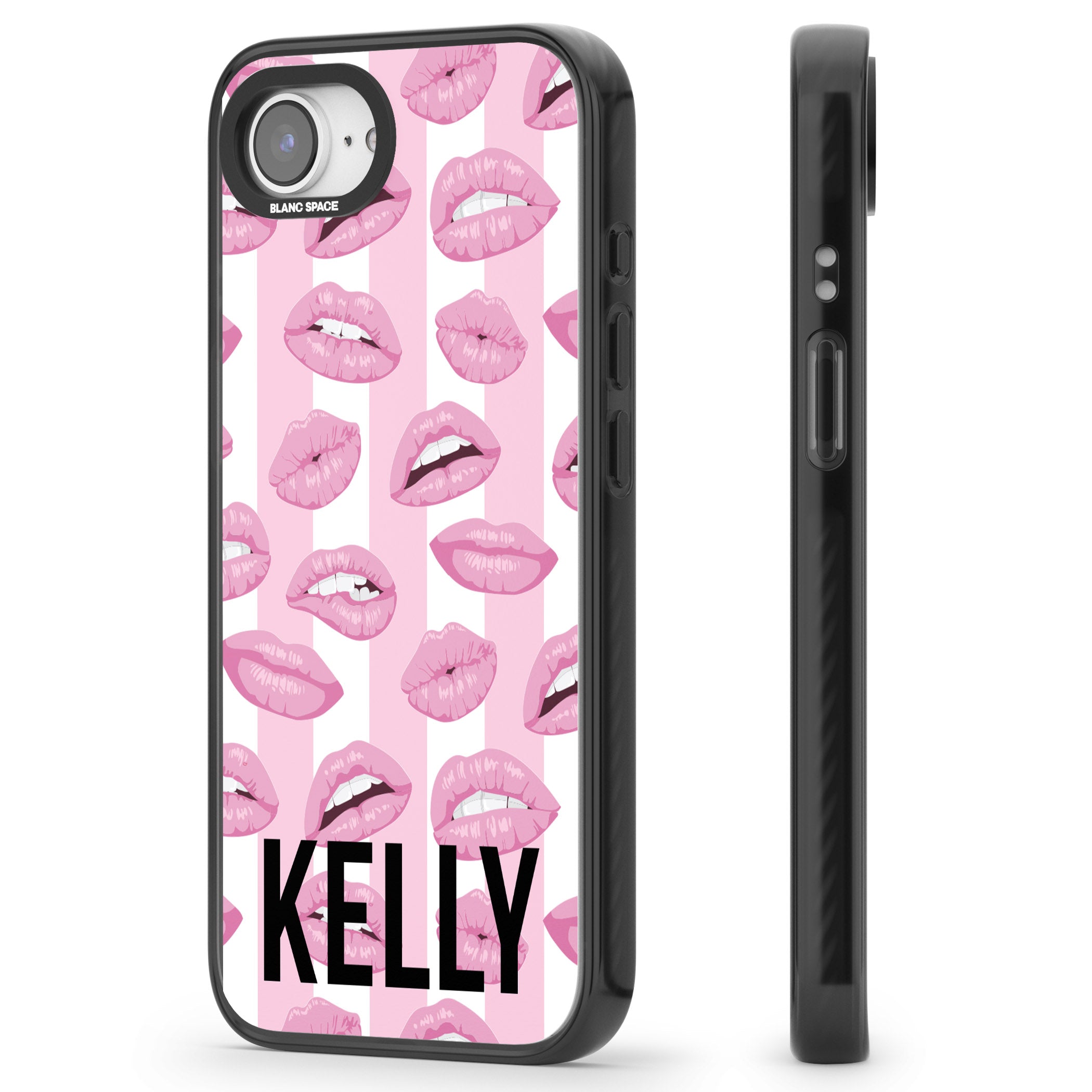 Personalised Pink Stripes & Lips