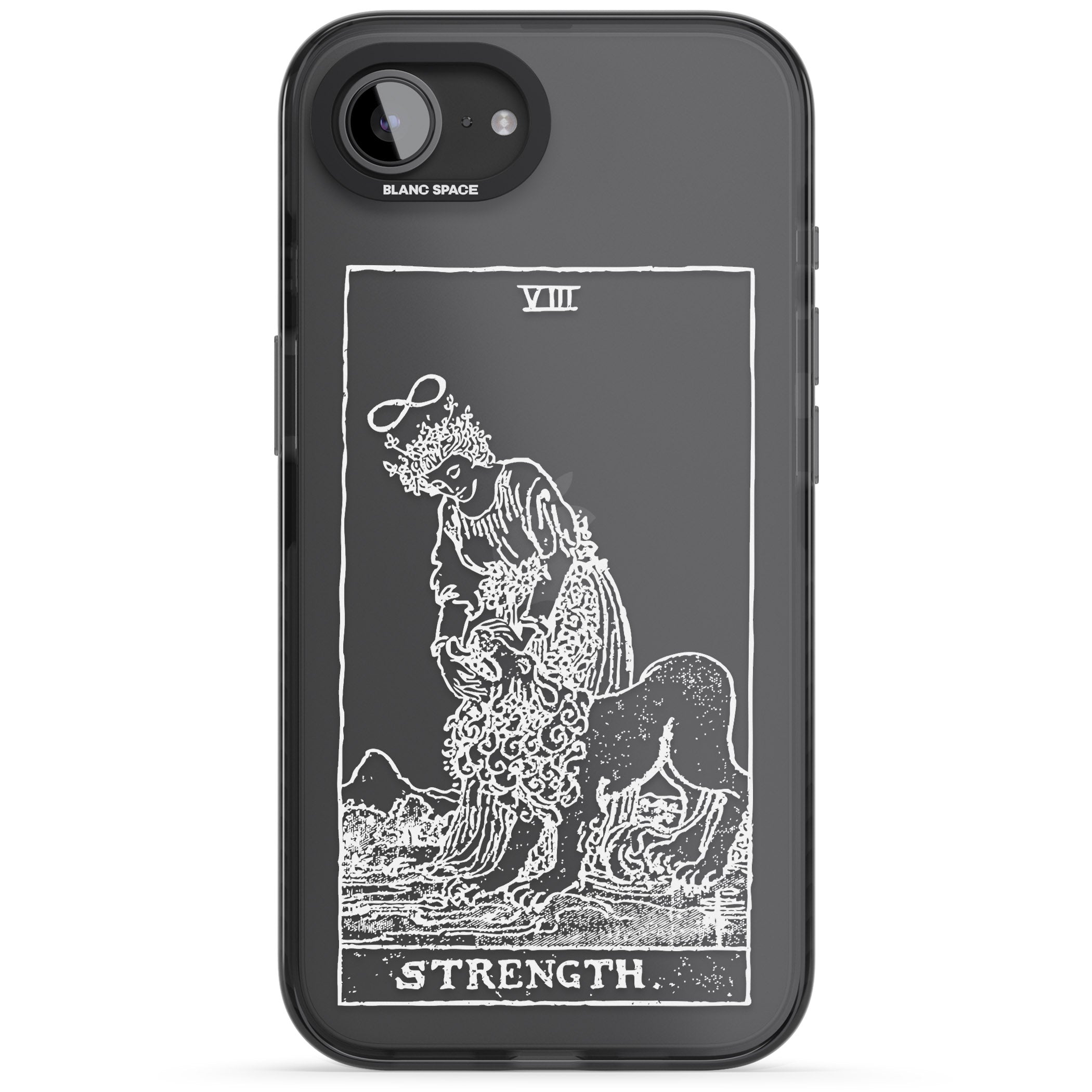 Personalised Strength Tarot Card (White)