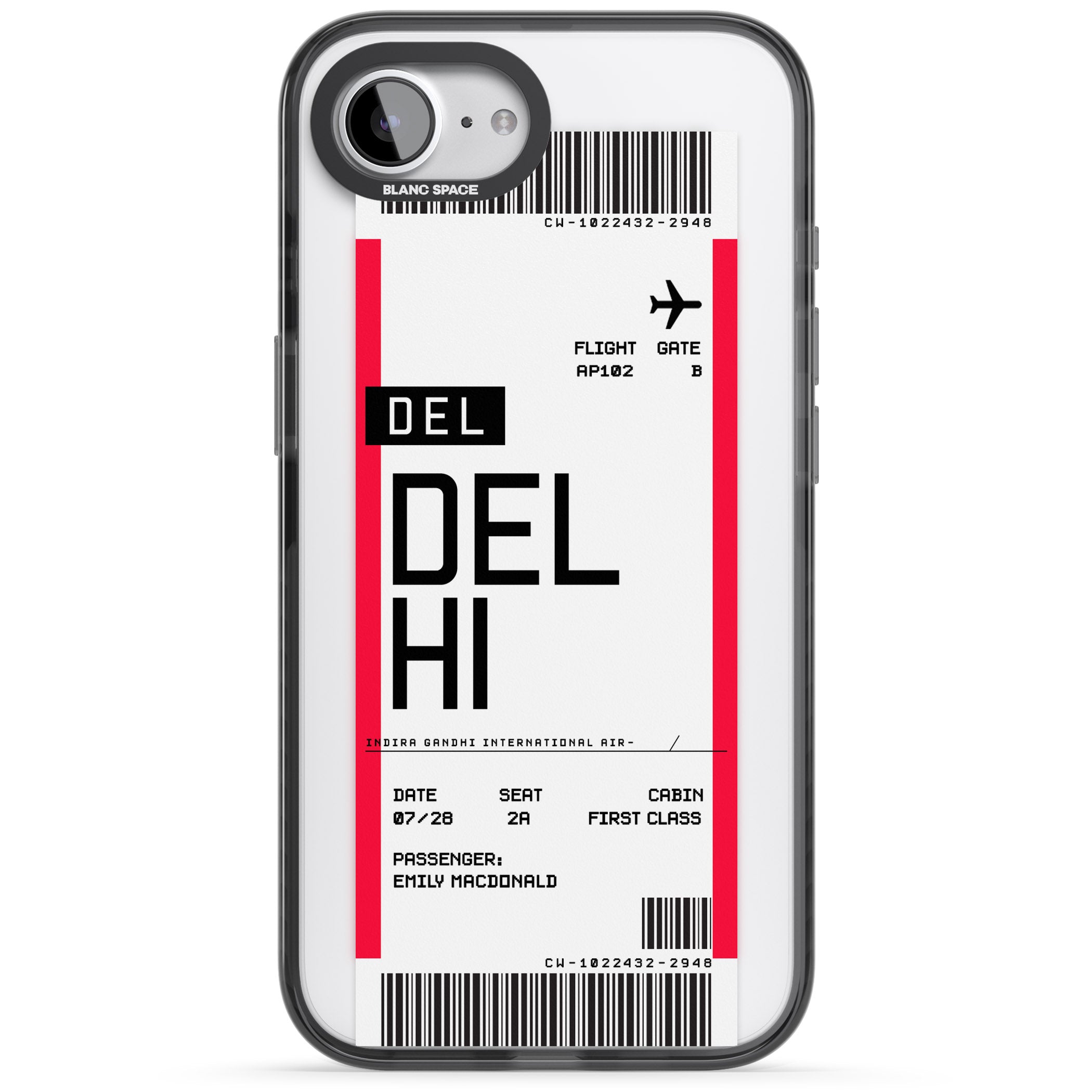 Personalised Delhi Boarding Pass