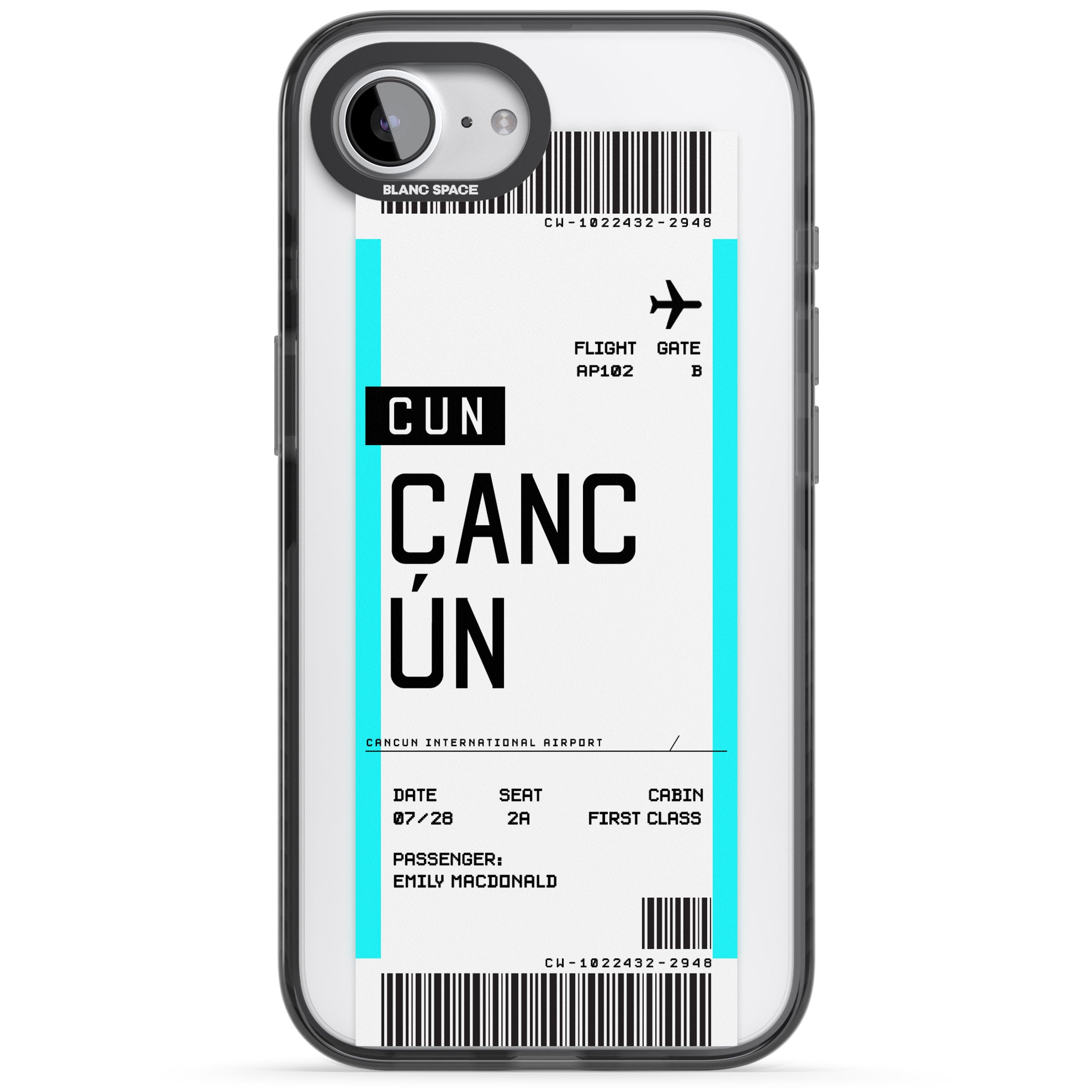 Personalised Cancún Boarding Pass