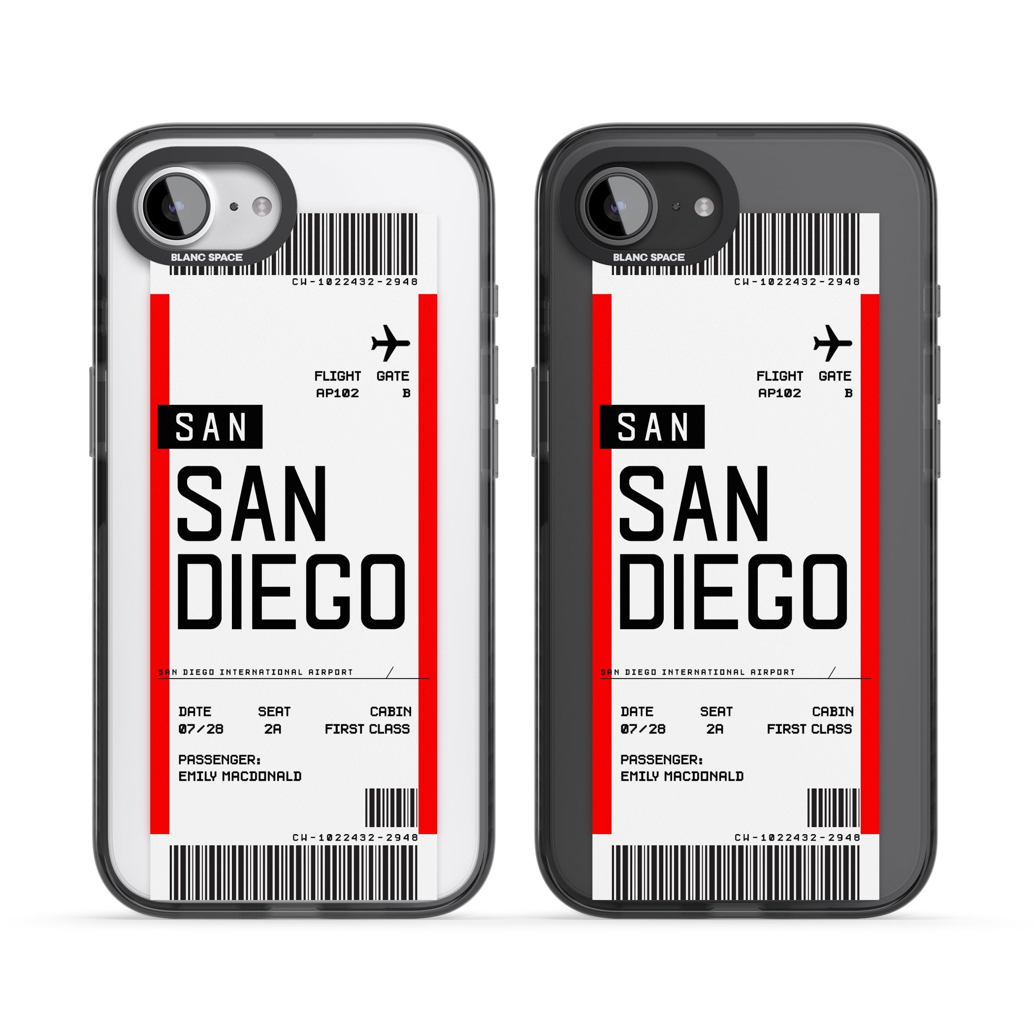 Personalised San Diego Boarding Pass