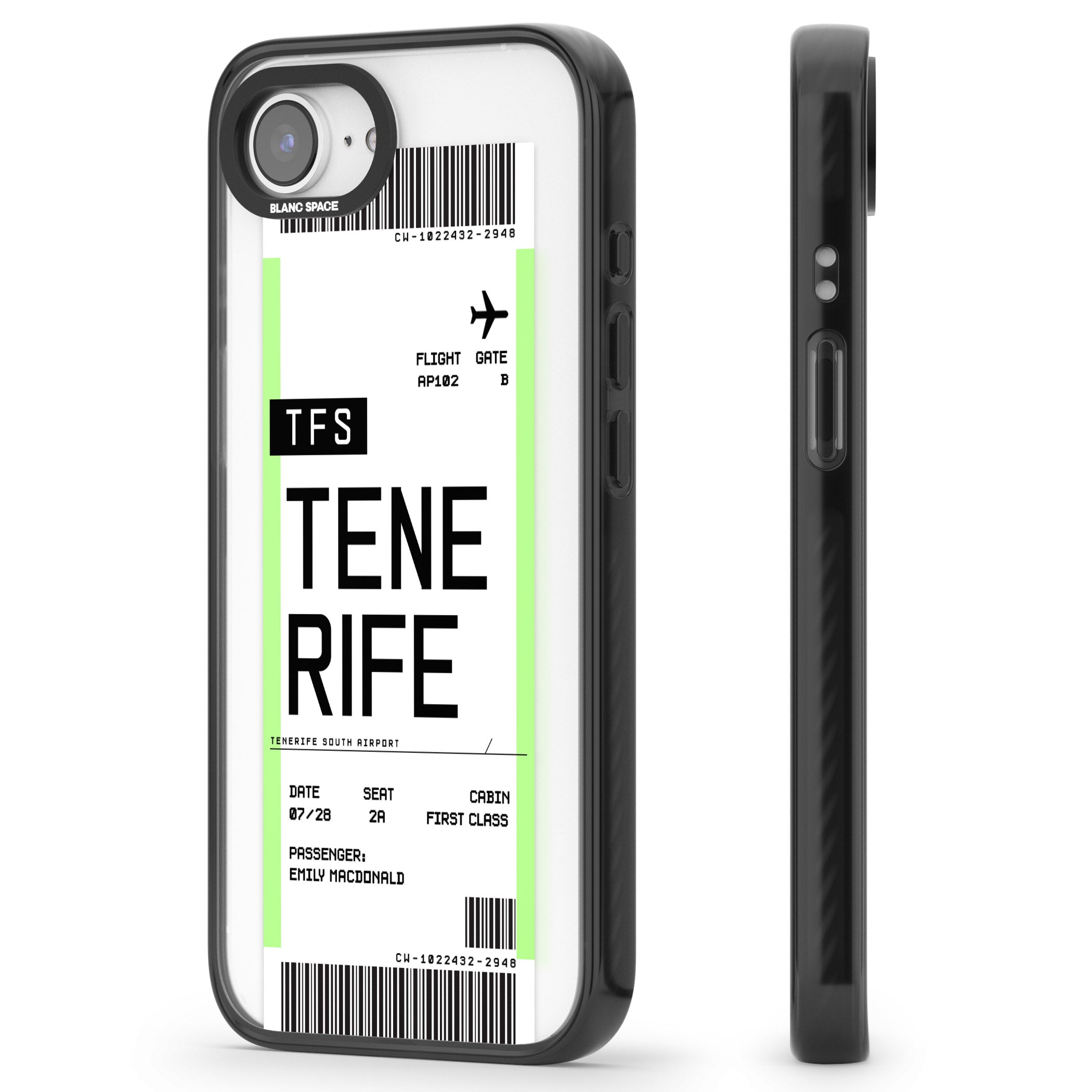 Personalised Tenerife Boarding Pass