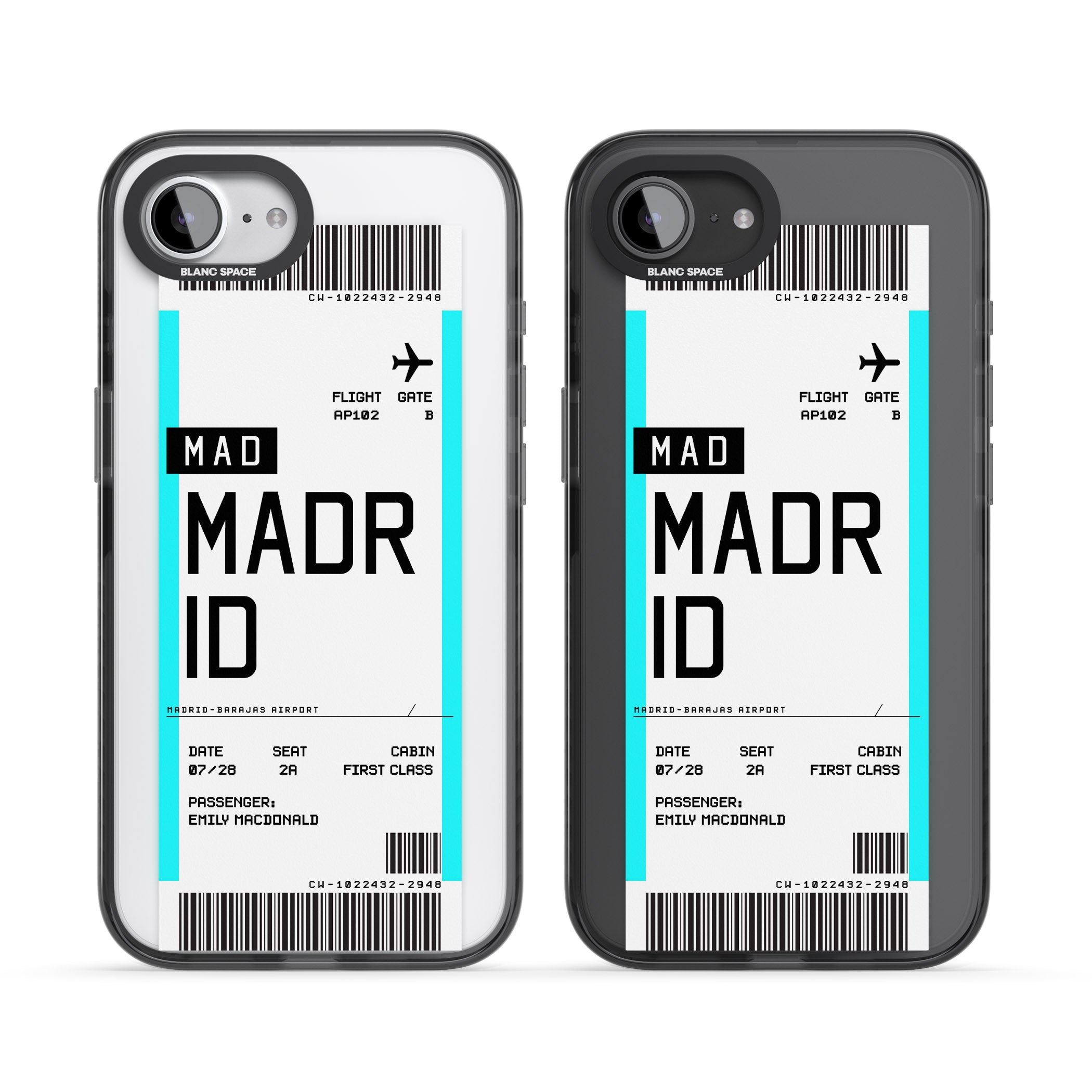 Personalised Madrid Boarding Pass