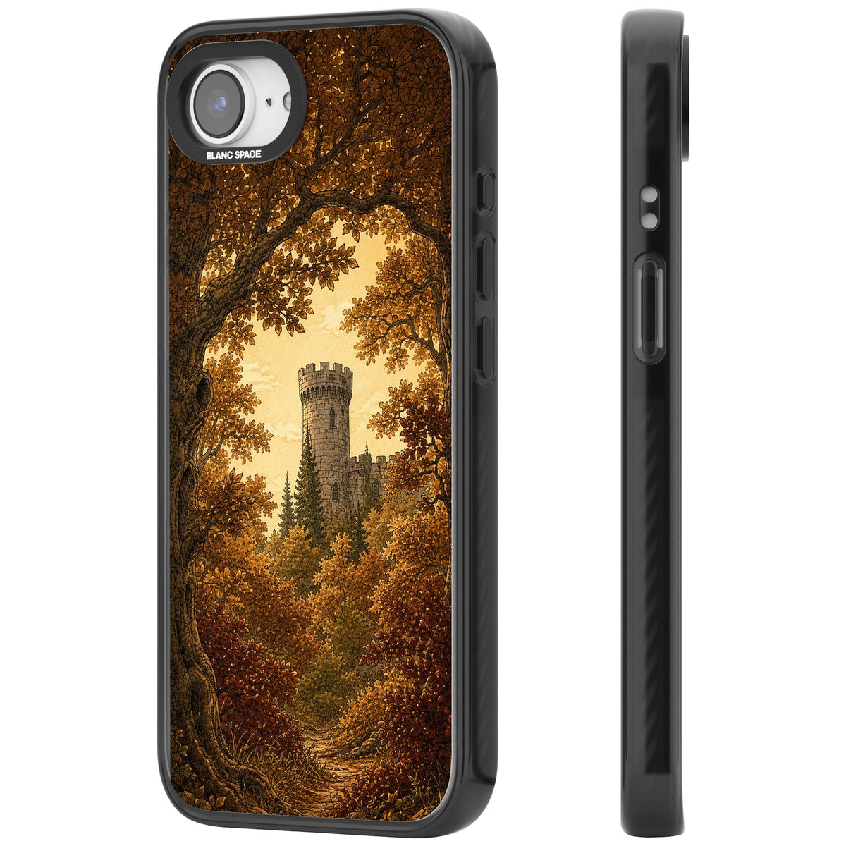 Autumn Keep iPhone 16e / iPhone 17e Impact Black Phone Case side