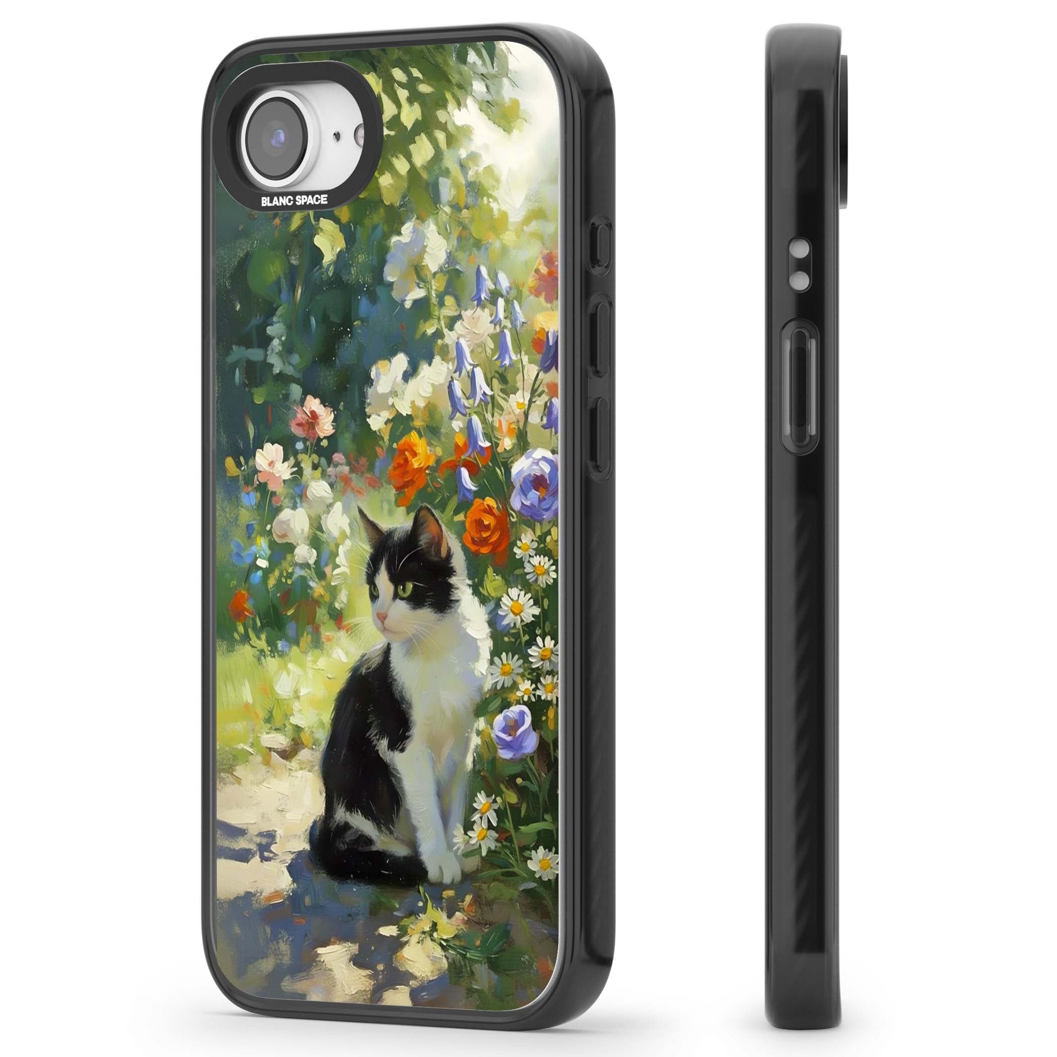 Cat In The Meadow for her iPhone case | Black Impact case for iPhone 16e, iPhone 17e