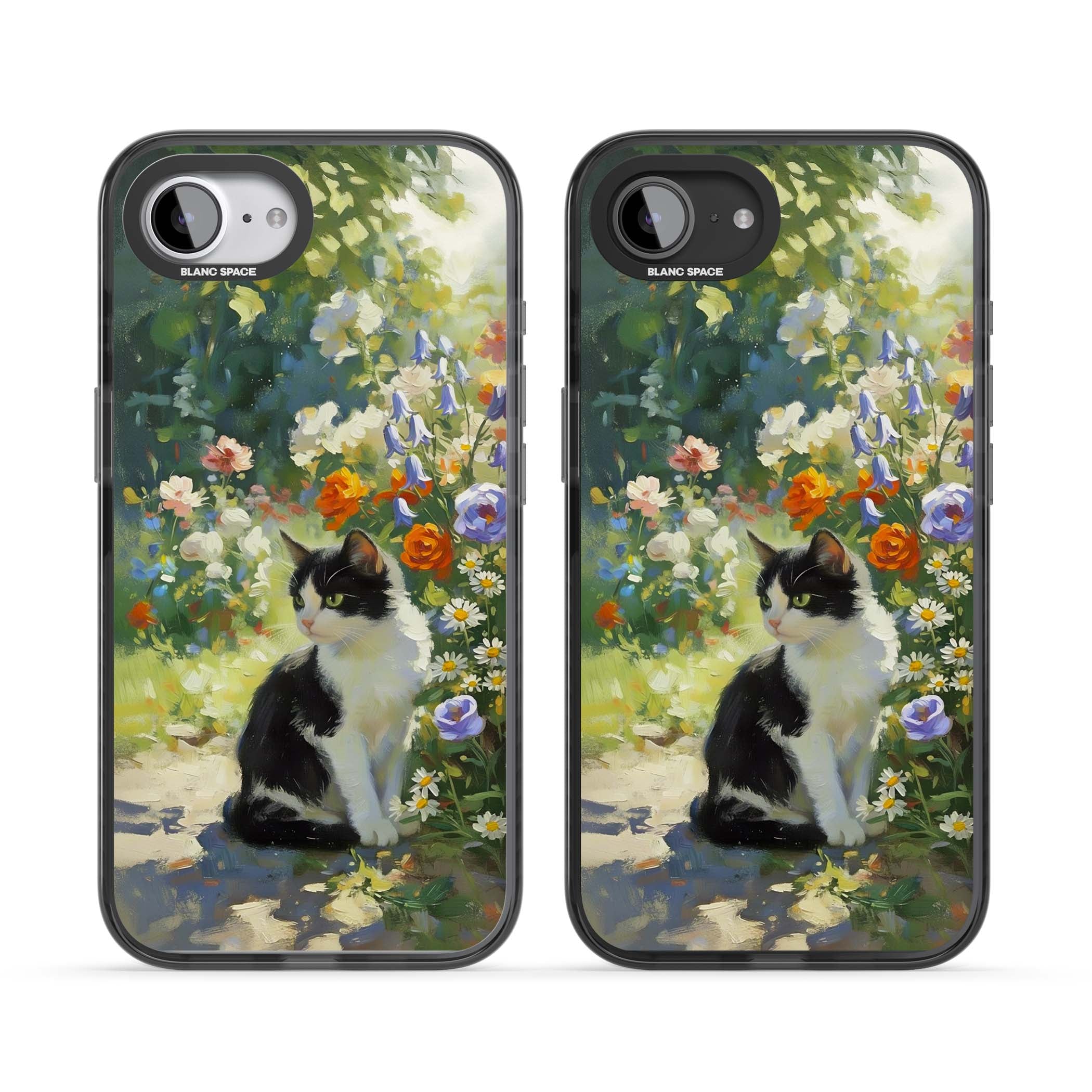 Cat In The Meadow for her iPhone case | Black Impact case for iPhone 16e, iPhone 17e