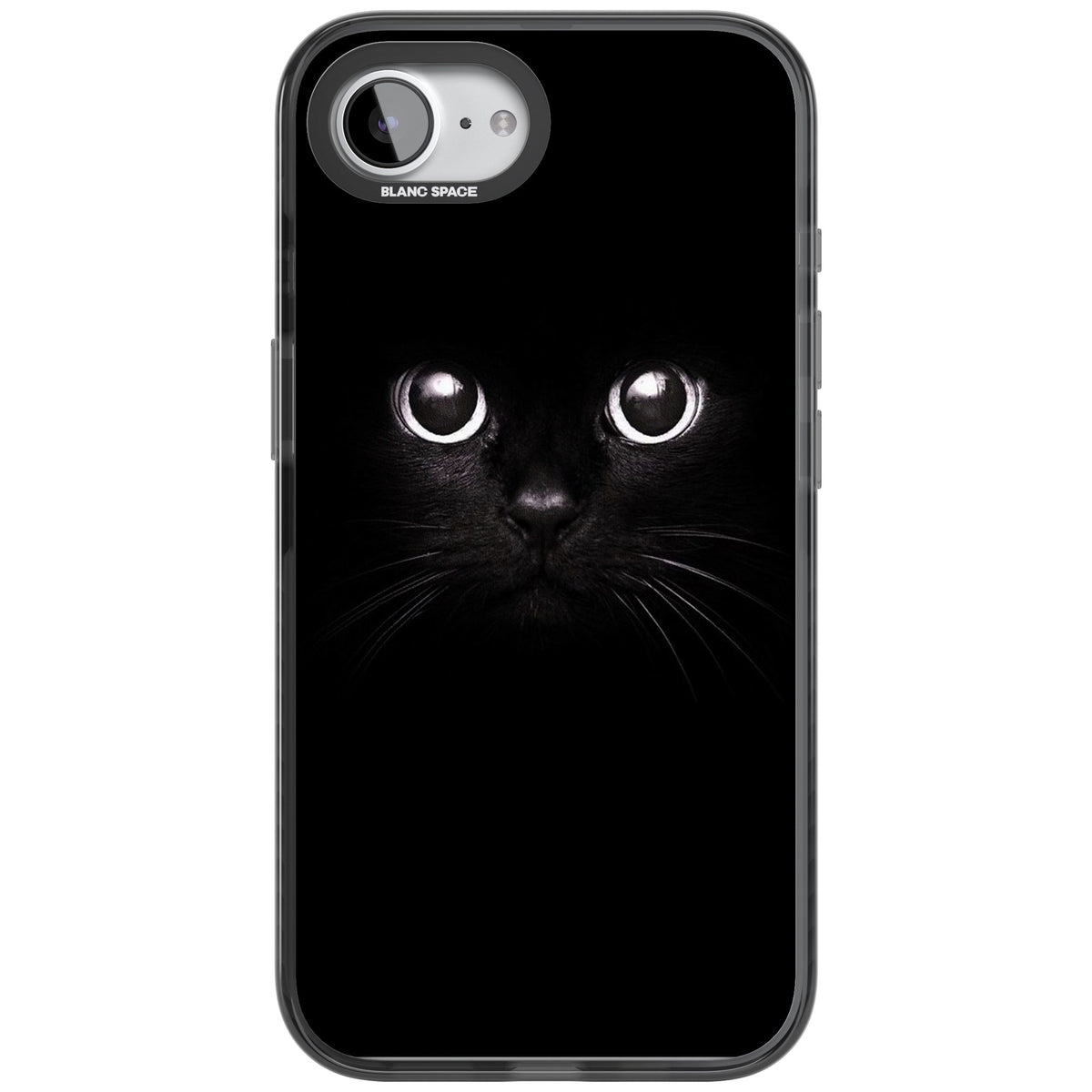 Black Cat iPhone 16e / iPhone 17e Impact Black Phone Case front