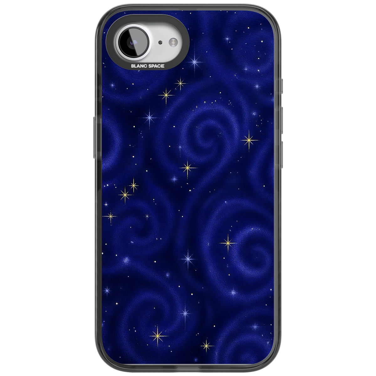 Indigo Cosmos iPhone 16e / iPhone 17e Impact Black Phone Case front